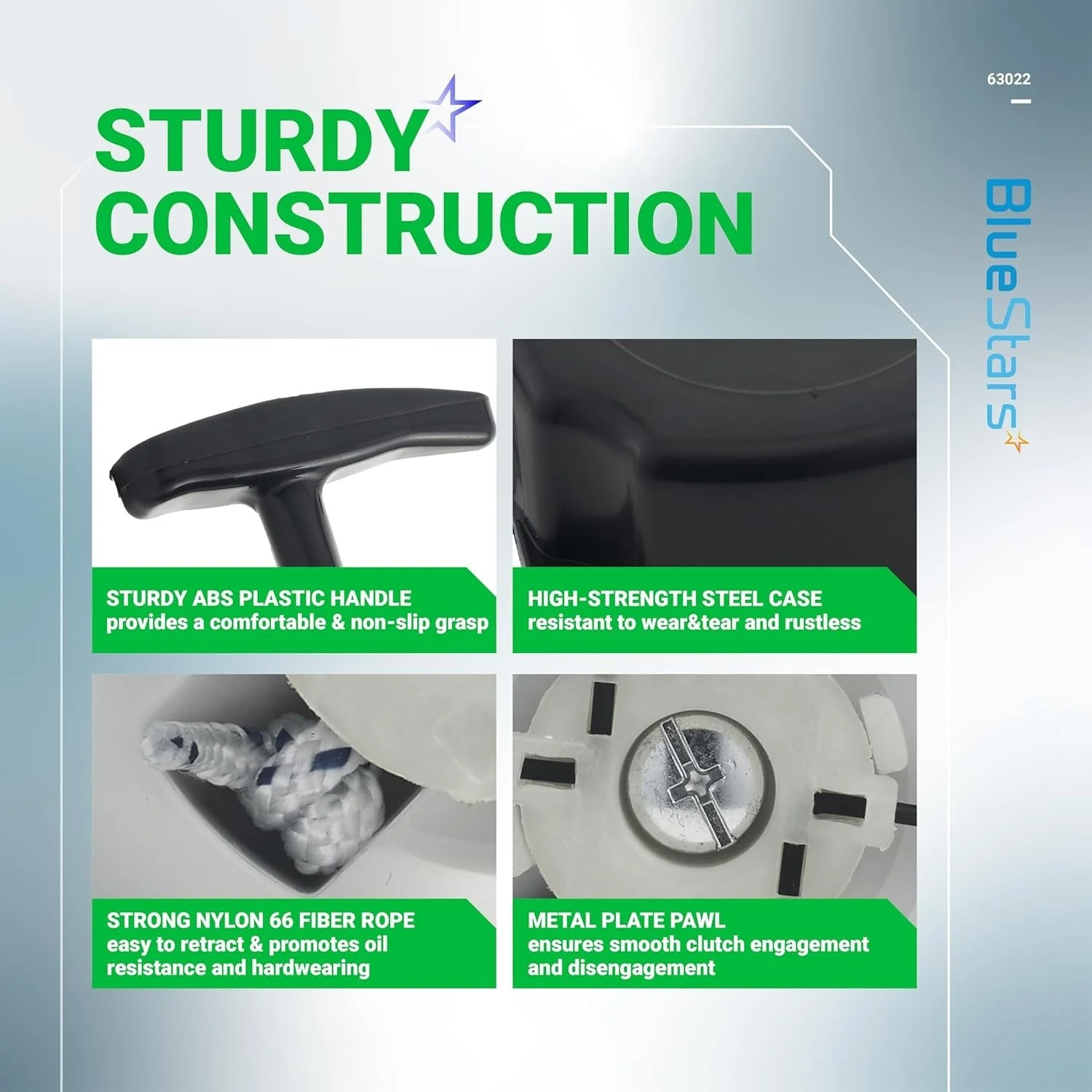 [Lifetime Warranty] 63022 Pull Start Starter Recoil - Image 3