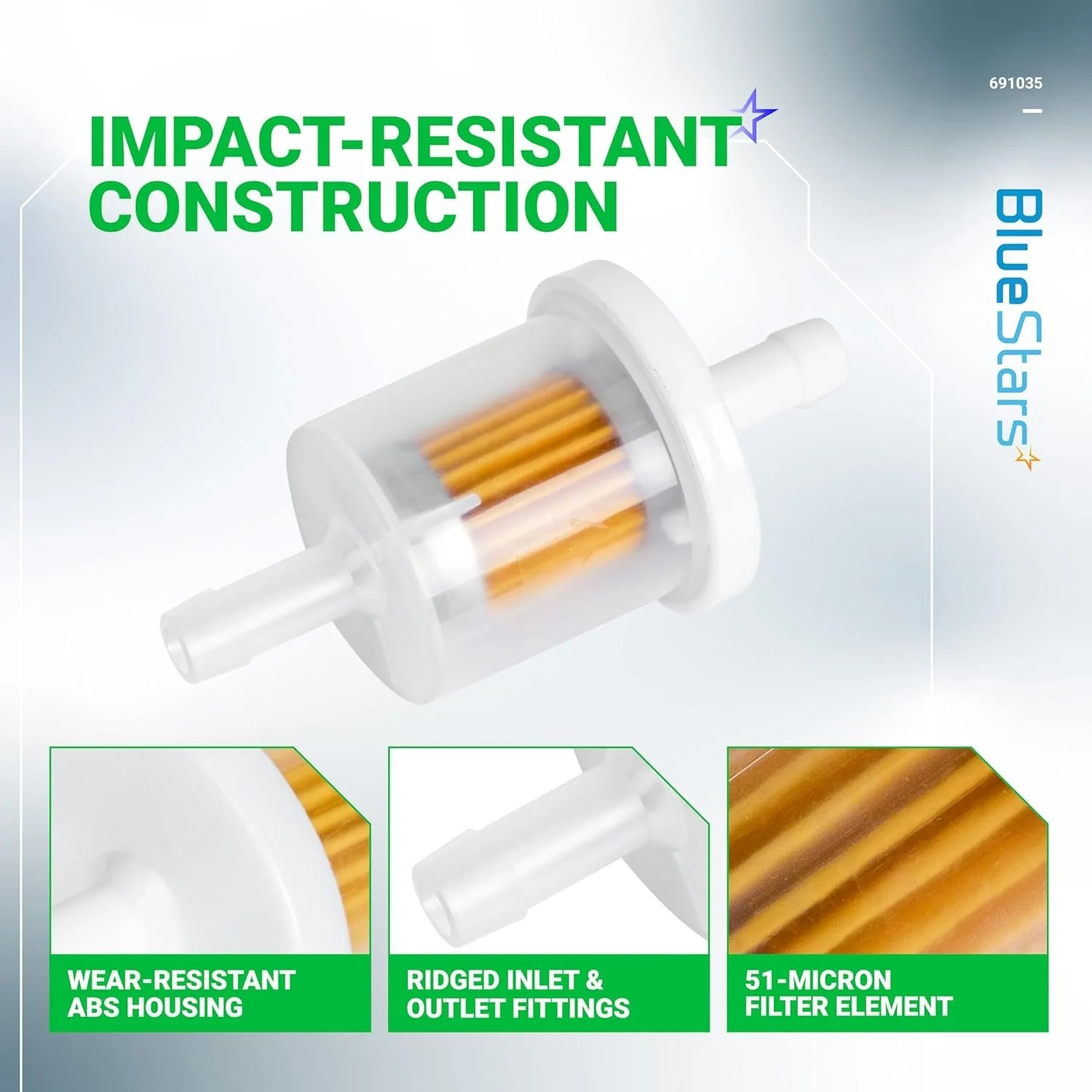 [Lifetime Warranty] 691035 Fuel Filter 1/4" Inline - Image 4