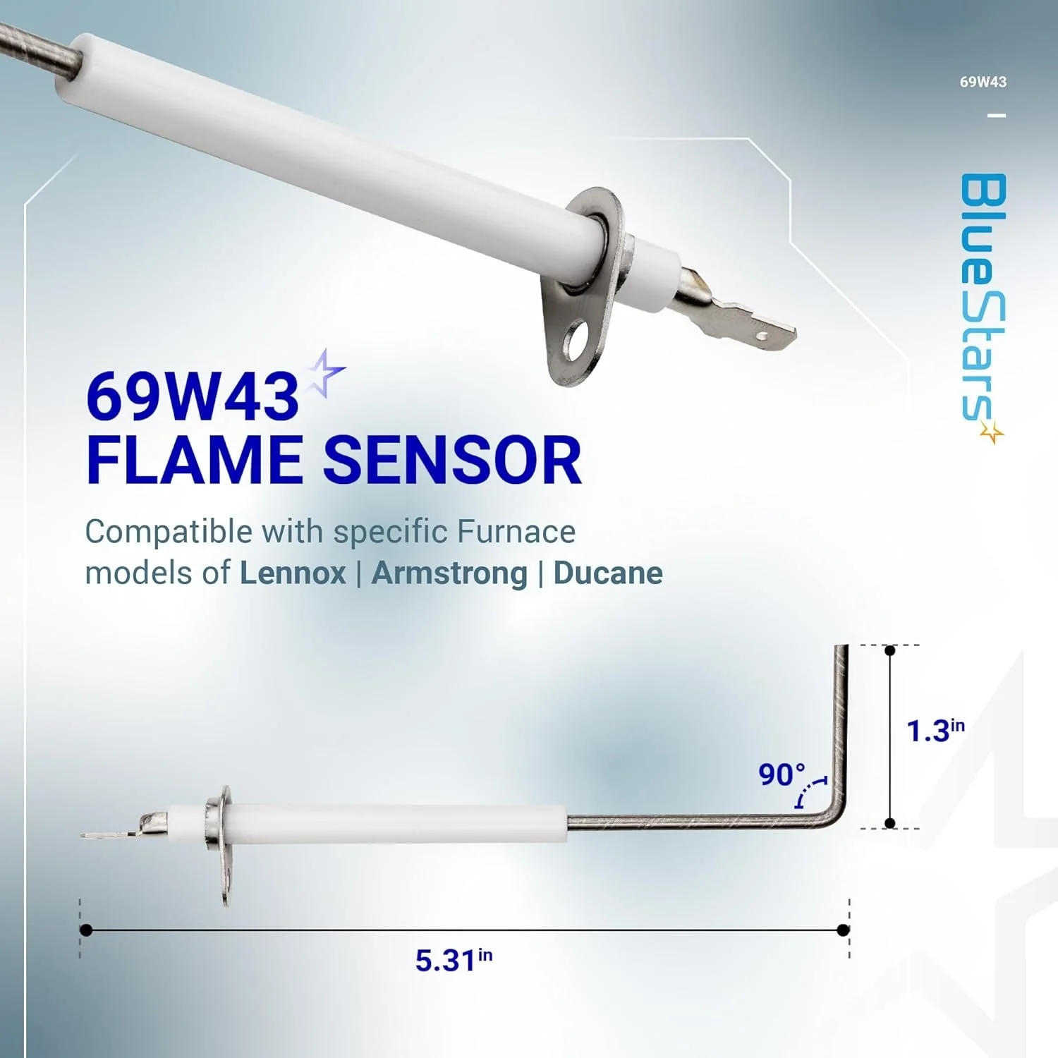 [Lifetime Warranty] 69W43 Furnace Flame Sensor - Image 3