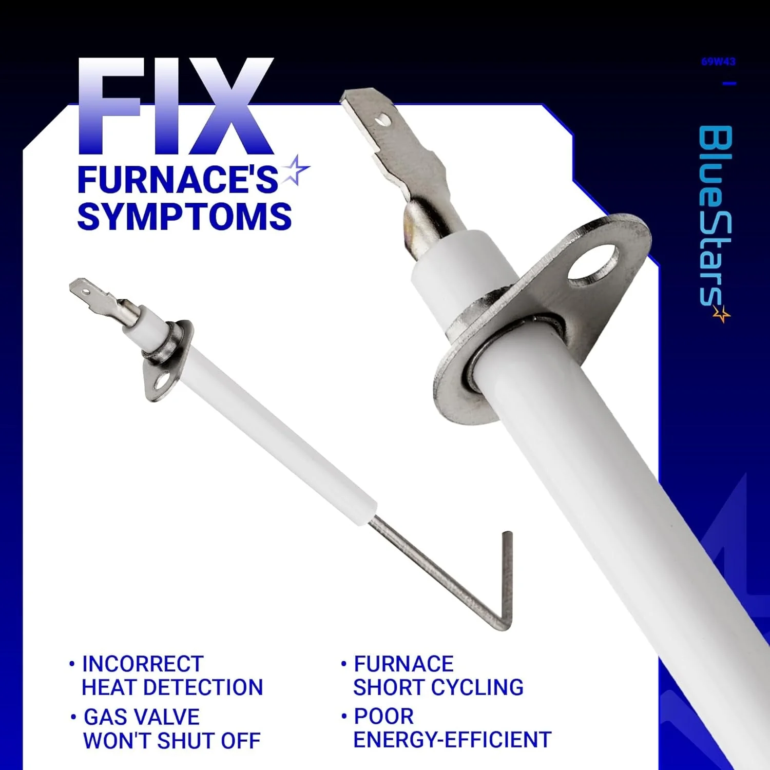 [Lifetime Warranty] 69W43 Furnace Flame Sensor - Pack of 2 - Image 5