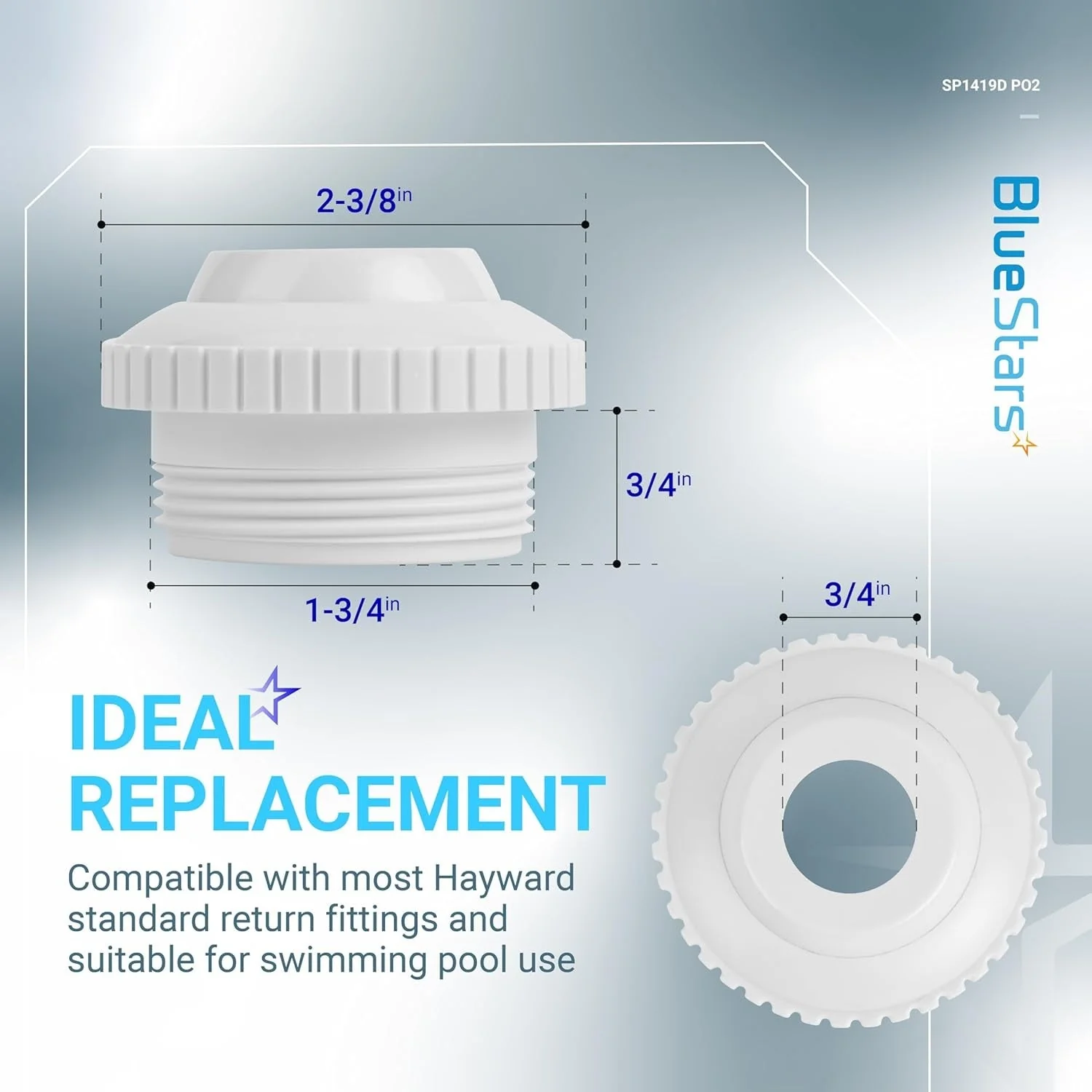 [Lifetime Warranty] SP1419D Directional Flow Hydrostream Return Jet Fitting - Pack of 6 - Image 3