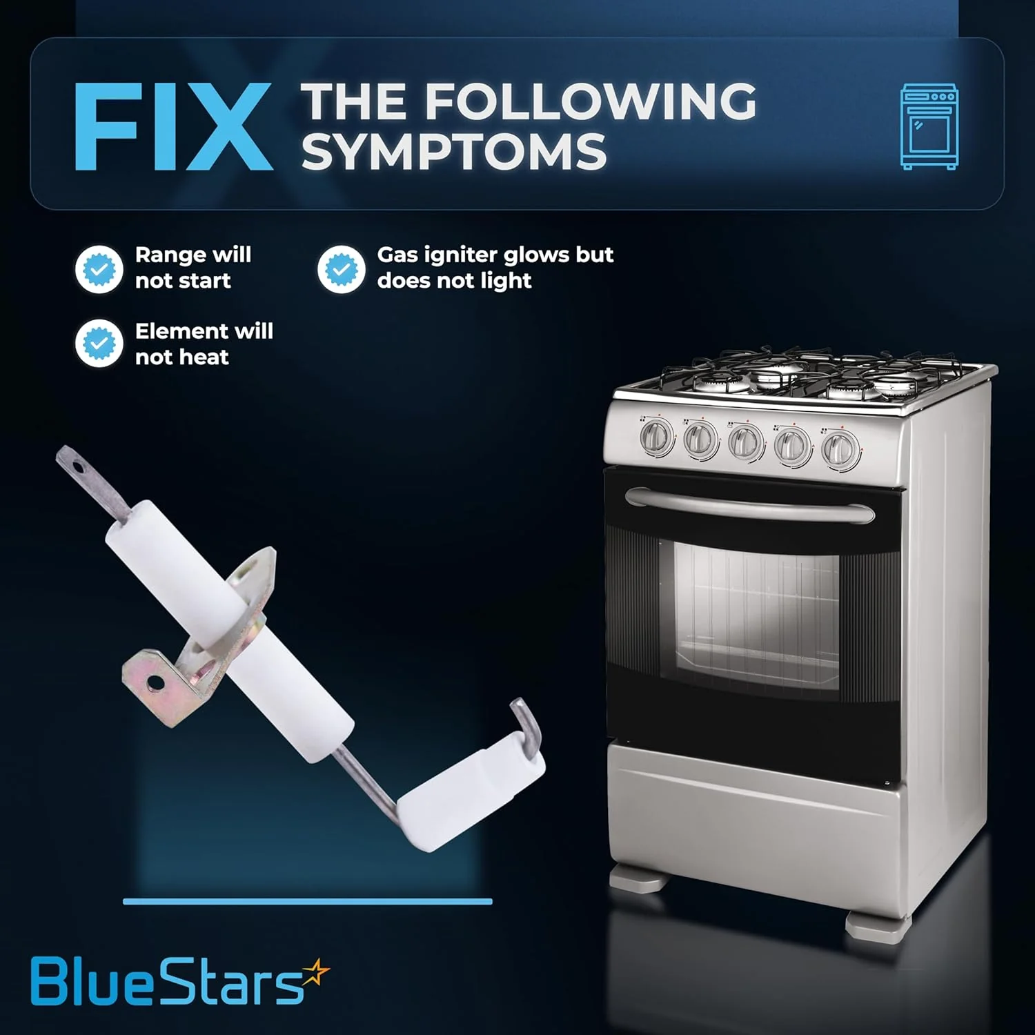 [Lifetime Warranty] 74004053 Range Top Burner Igniter - Image 5