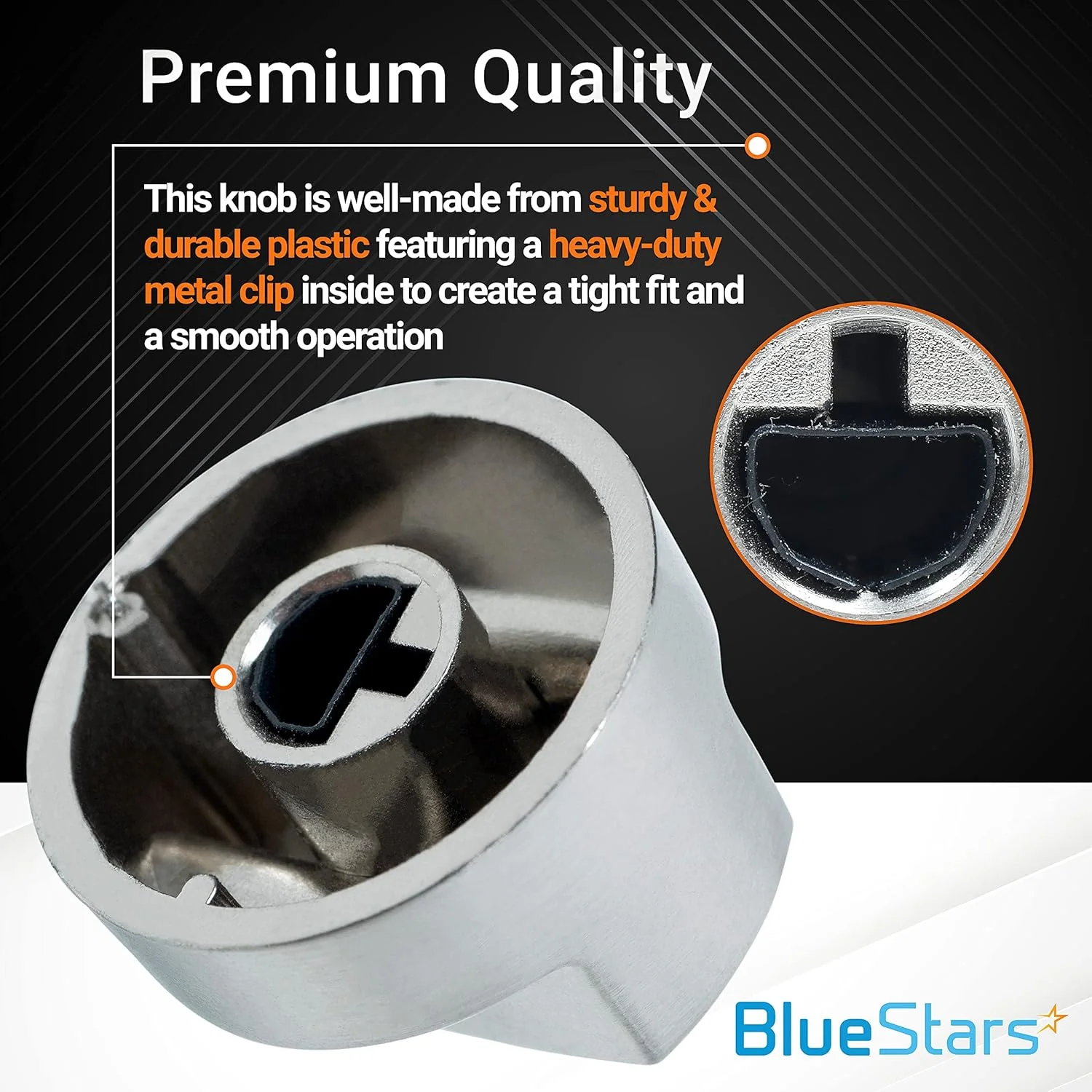 [Lifetime Warranty] 811195 Ventilation Wolf Hood Knob Replacement - Pack of 4 - Image 4