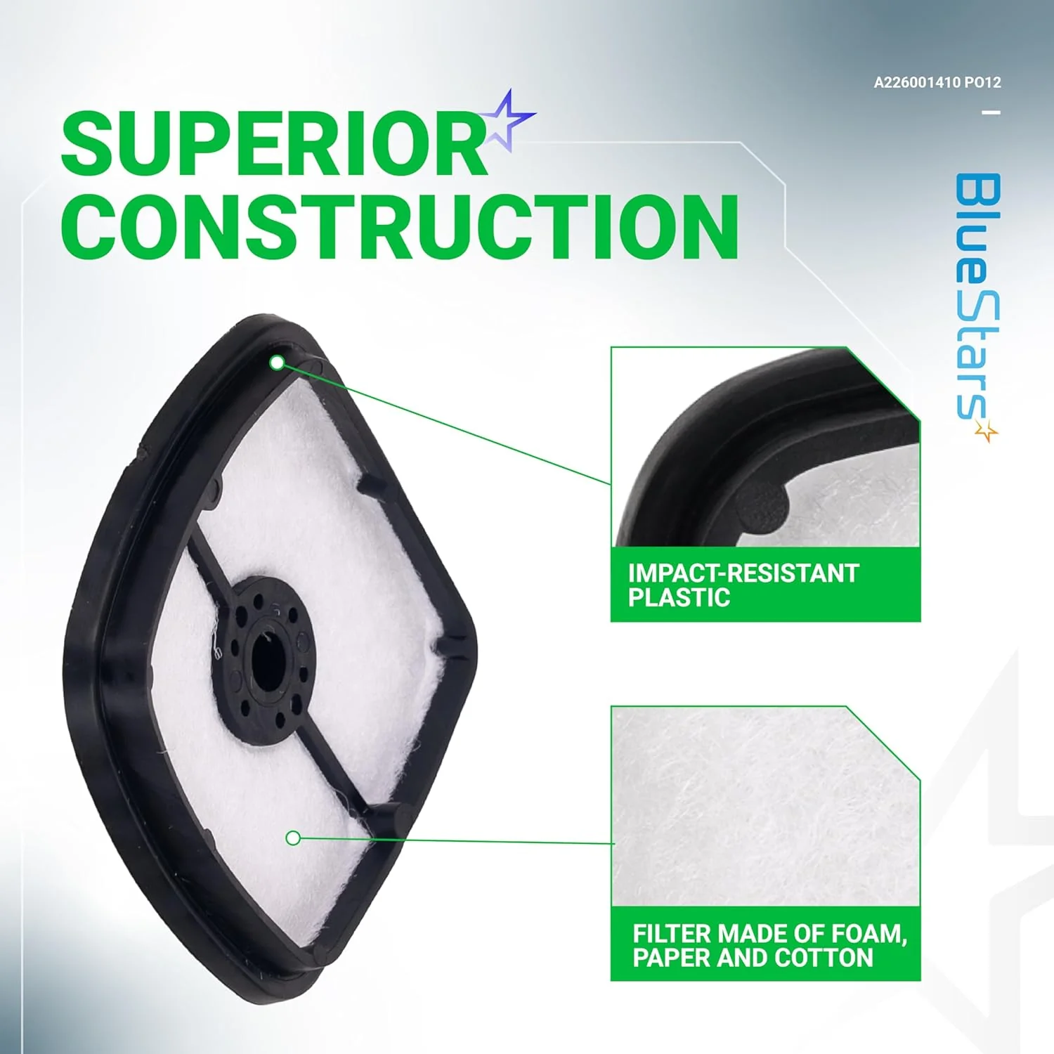 [Lifetime Warranty] A226001410 130310-54130 Air Filter - Pack of 12 - Image 3