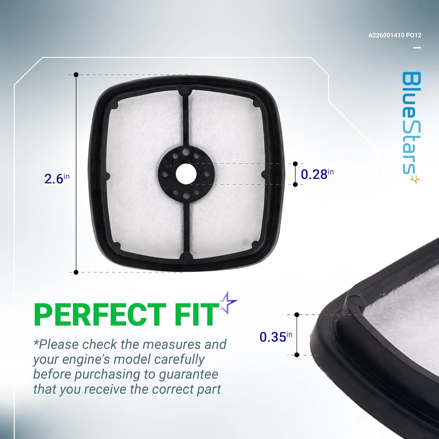 [Lifetime Warranty] A226001410 130310-54130 Air Filter - Pack of 12 - Image 4