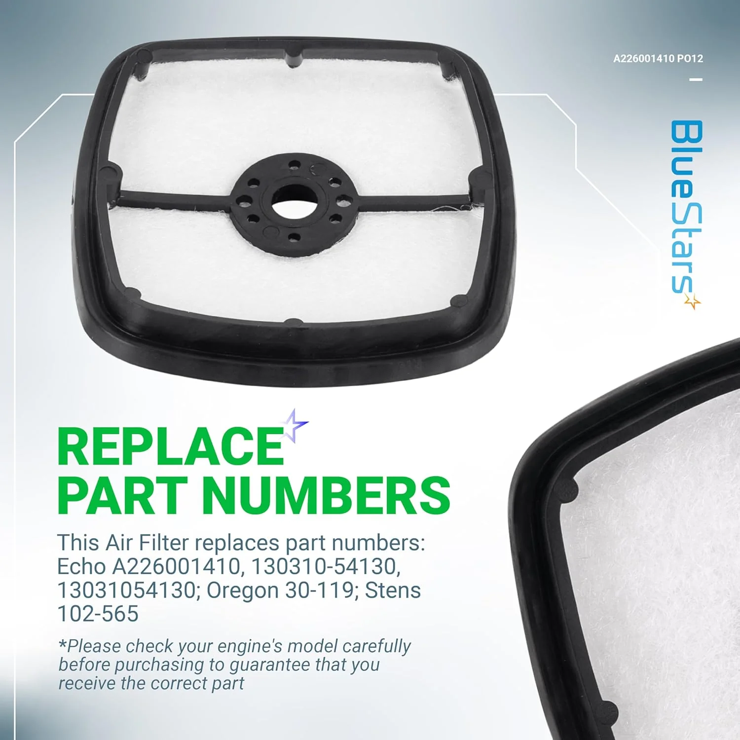 [Lifetime Warranty] A226001410 130310-54130 Air Filter - Pack of 12 - Image 5