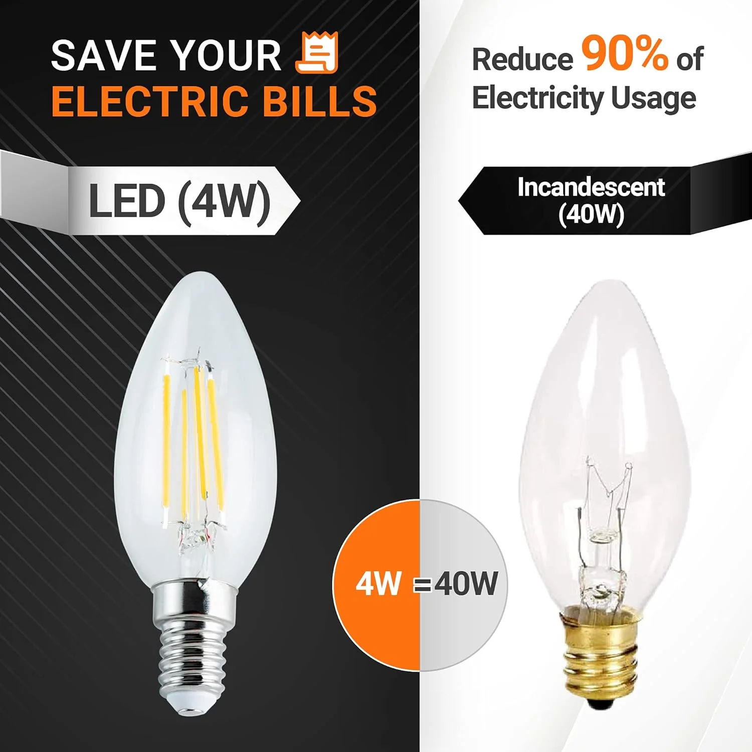 [Lifetime Warranty] C35 E14 European Base LED Bulb - Pack of 6 - Image 6