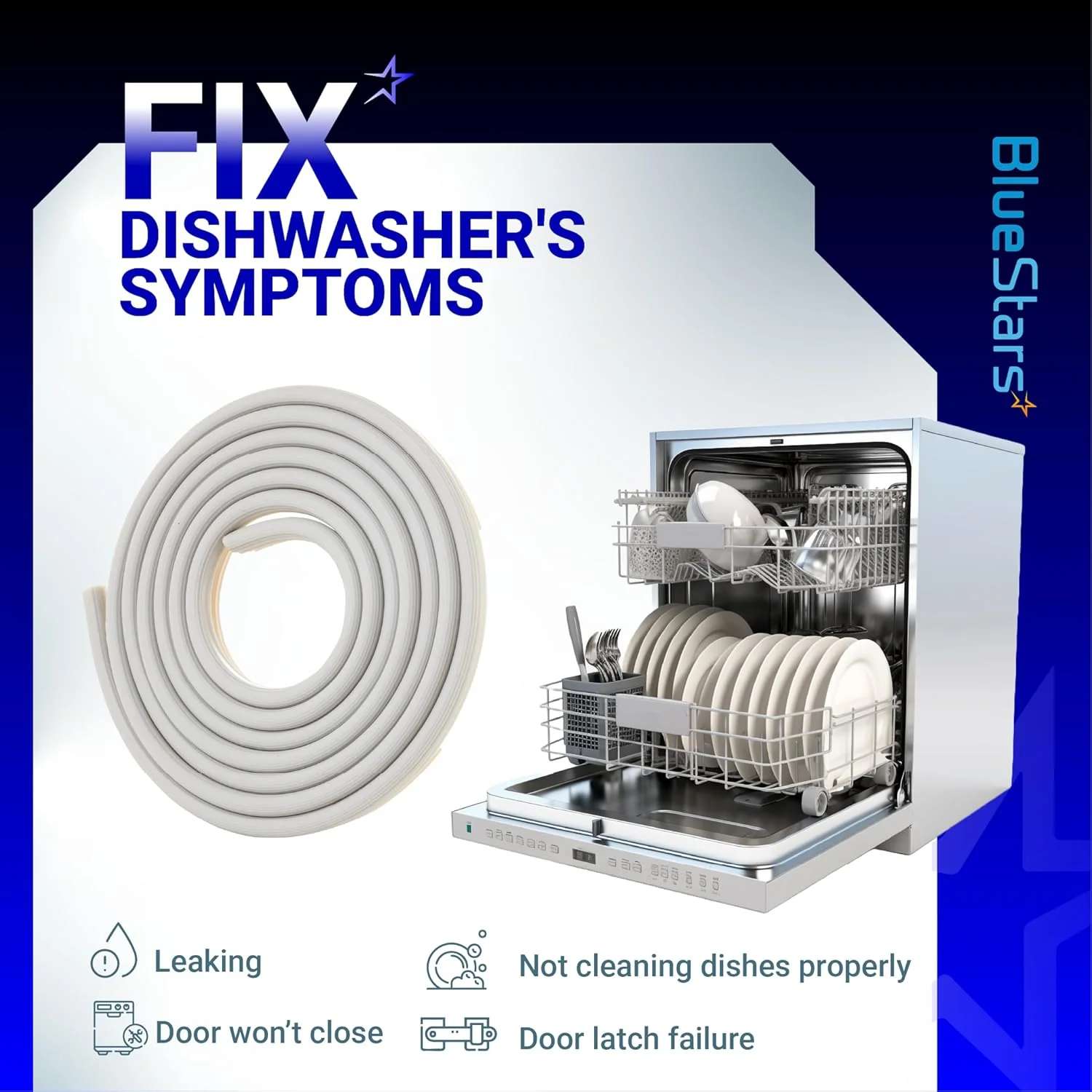 [Lifetime Warranty] Dishwasher Door Gasket Seal WD08X10057 - Image 6