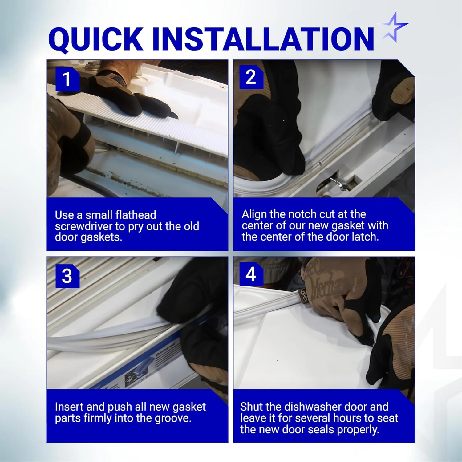 [Lifetime Warranty] Dishwasher Door Gasket Seal WD08X10057 - Image 7