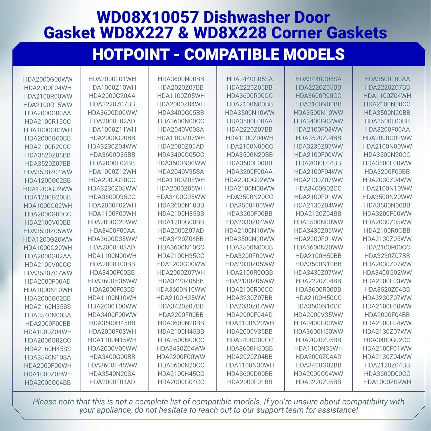 [Lifetime Warranty] Dishwasher Door Gasket Seal WD08X10057 - Image 8