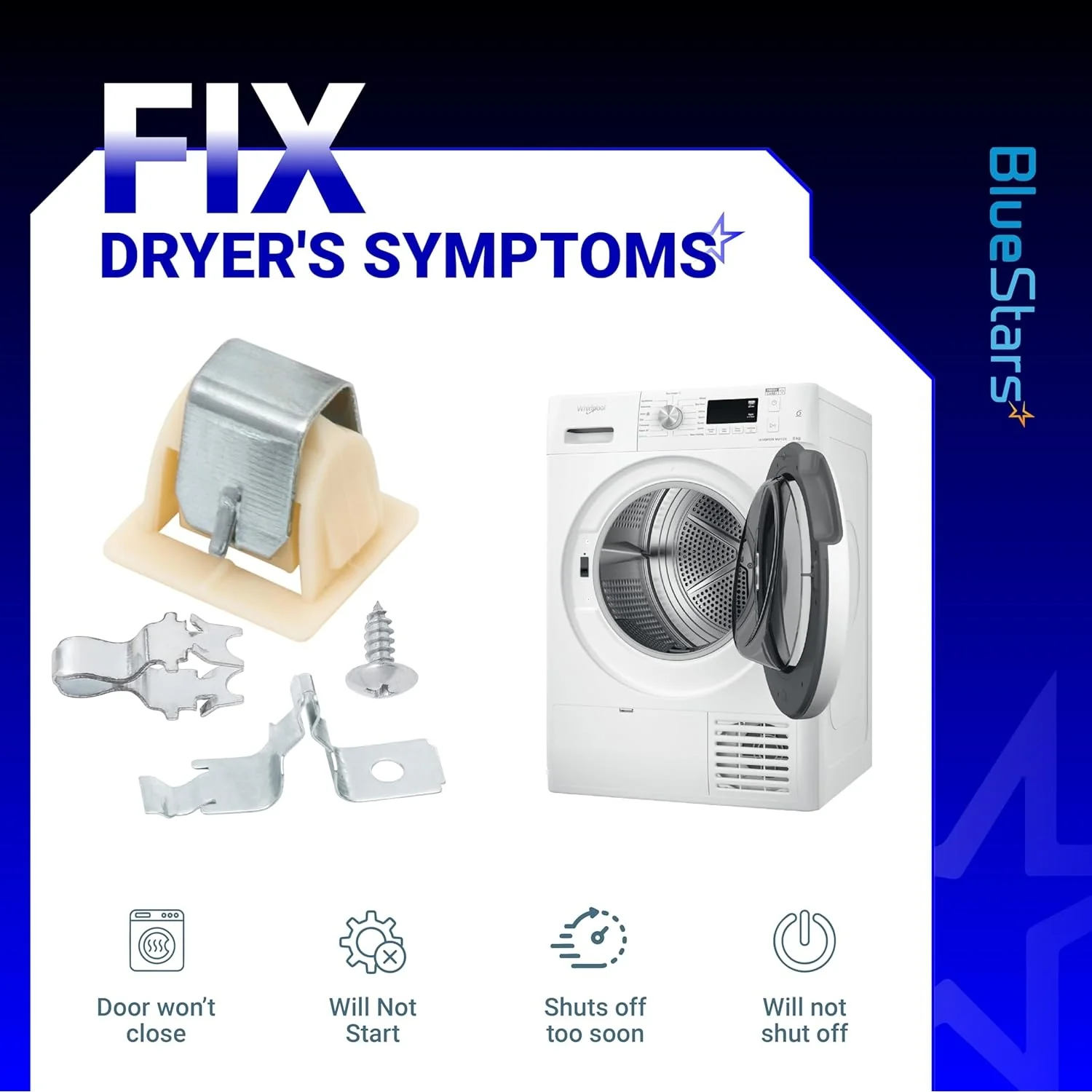 [Lifetime Warranty] 279570 Dryers Door Latch Kit - Pack of 4 - Image 7