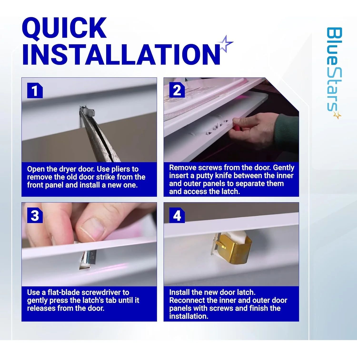 [Lifetime Warranty] 279570 Dryers Door Latch Kit - Pack of 4 - Image 8
