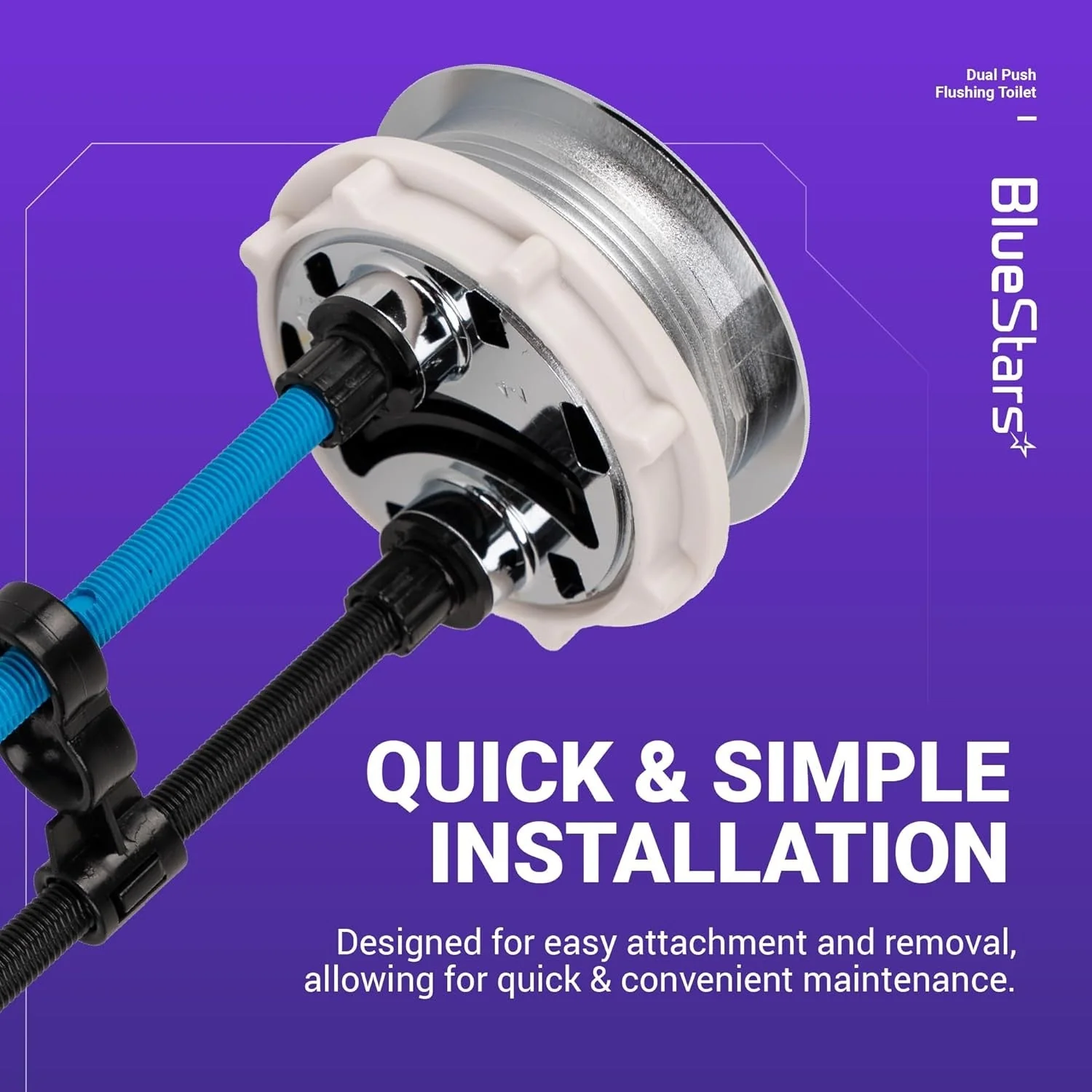 [Lifetime Warranty] 58mm/2.28in Thread Diameter Dual Push Flush Toilet Button - Pack of 2 - Image 6