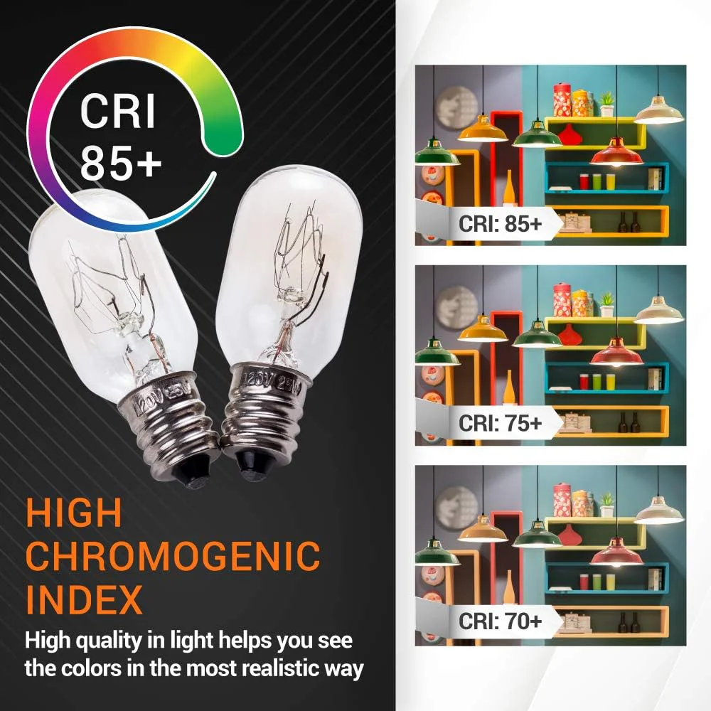 [Lifetime Warranty] E12 T20 25W Incandescent Bulbs Salt Lamp 120V - Image 5