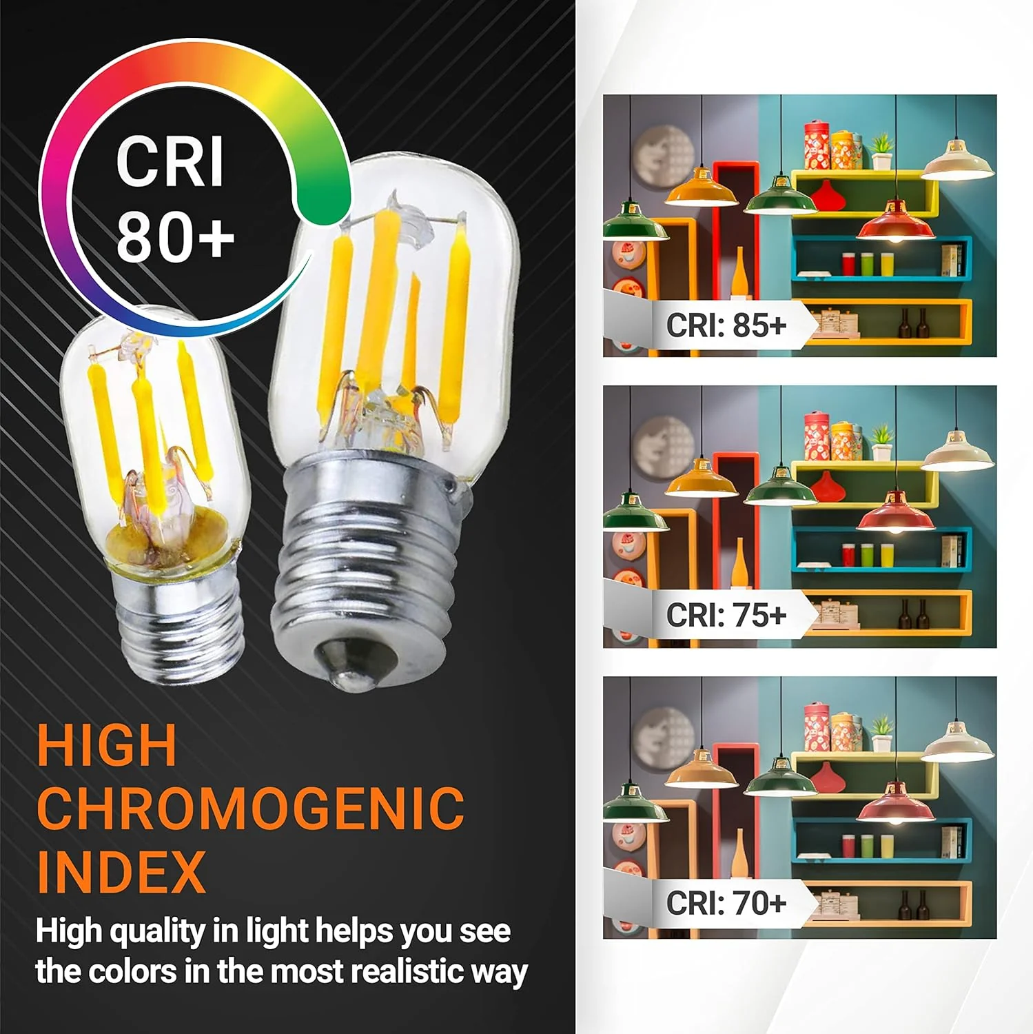 [Lifetime Warranty] E17 T7 LED Bulb 2W 120V (25W Equivalent) - Pack of 3 - Image 5