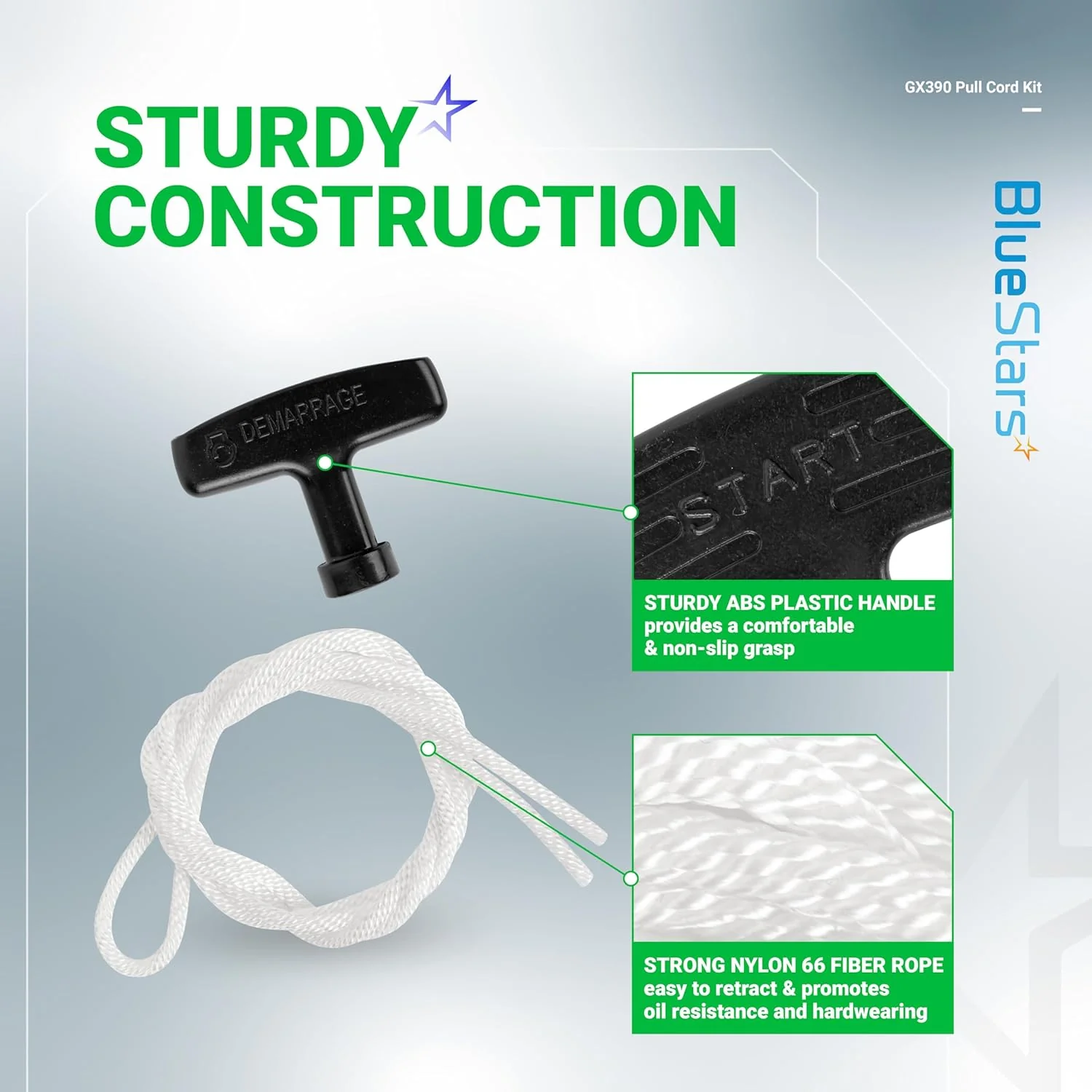 [Lifetime Warranty] GX390 Recoil Starter Handle with Rope - Image 3