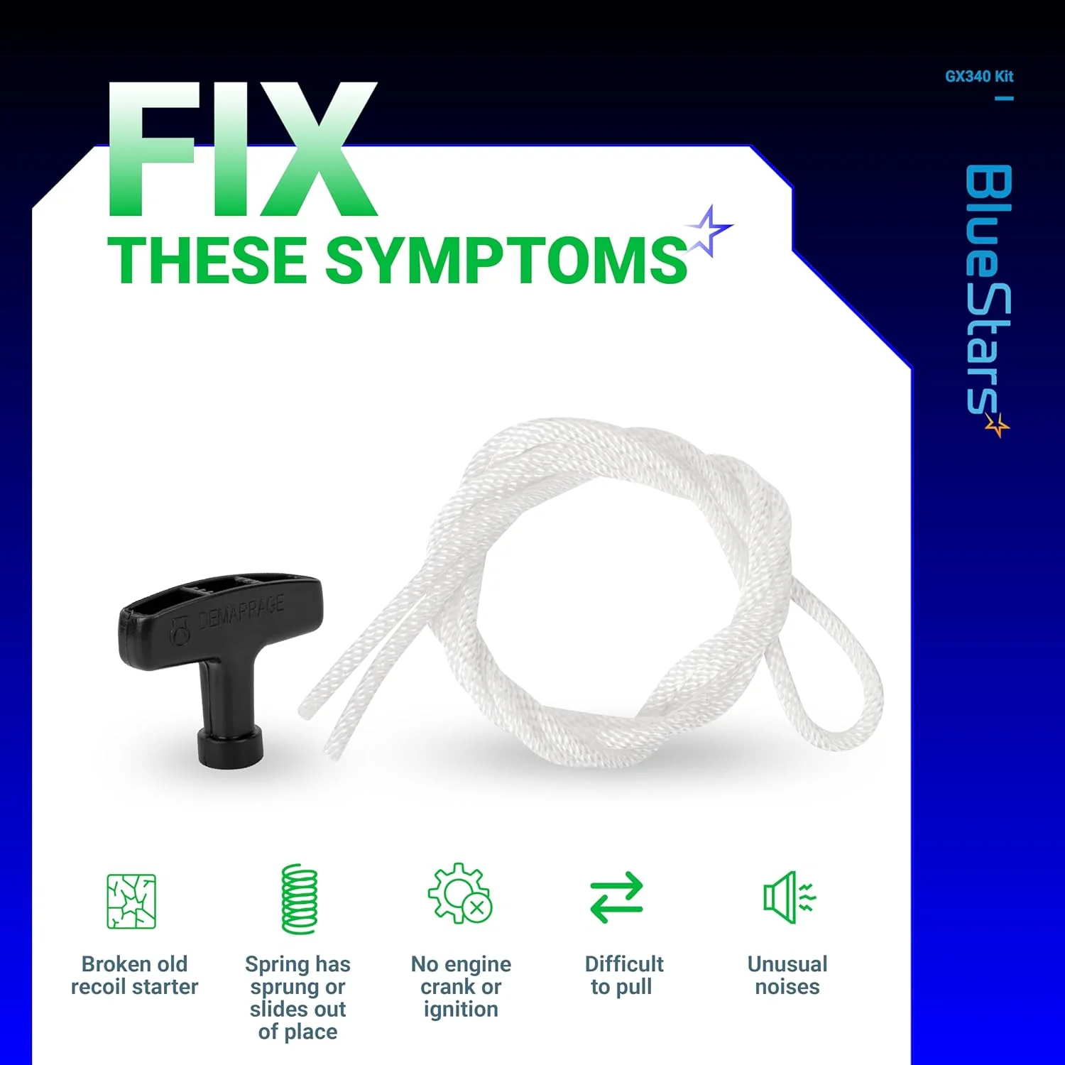 [Lifetime Warranty] GX390 Recoil Starter Handle with Rope - Image 5