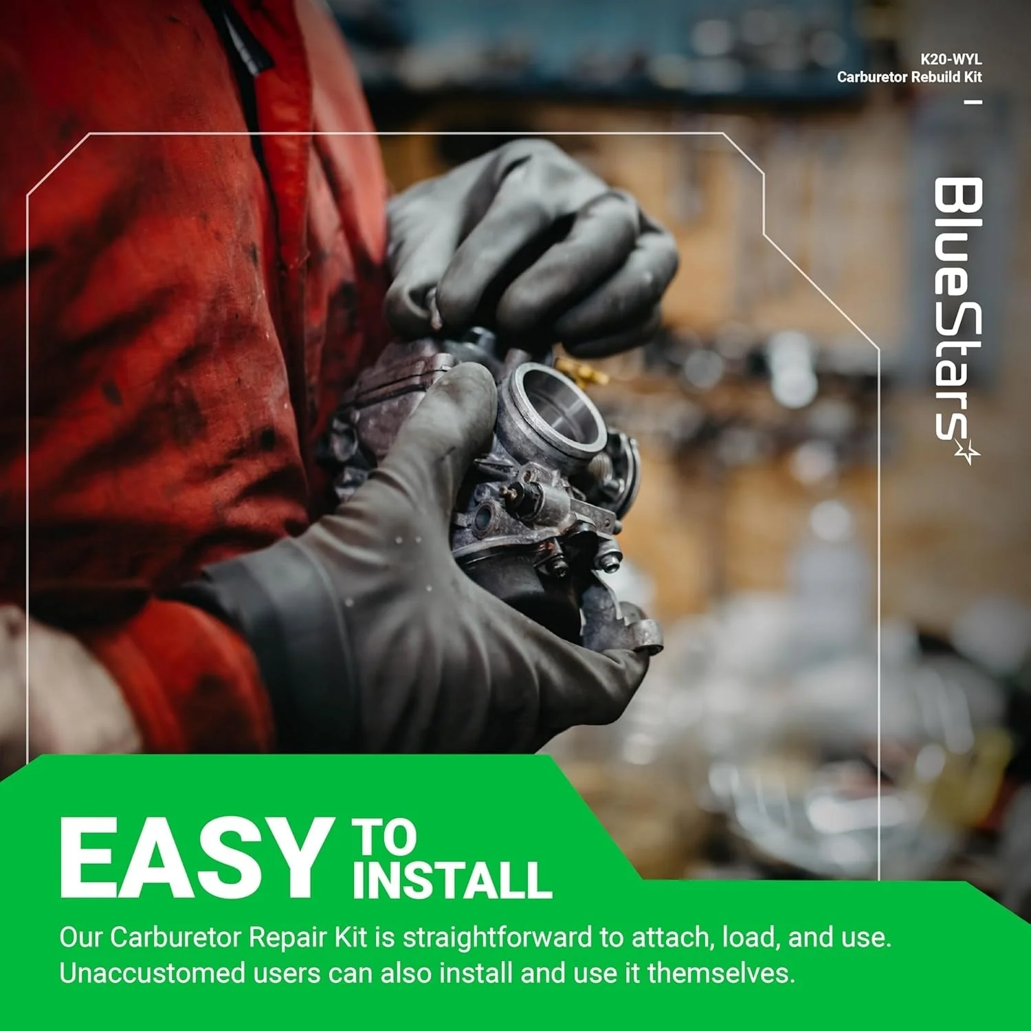 [Lifetime Warranty] K20-WYL Carburetor Rebuild Kit with Primer Bulb - Image 7