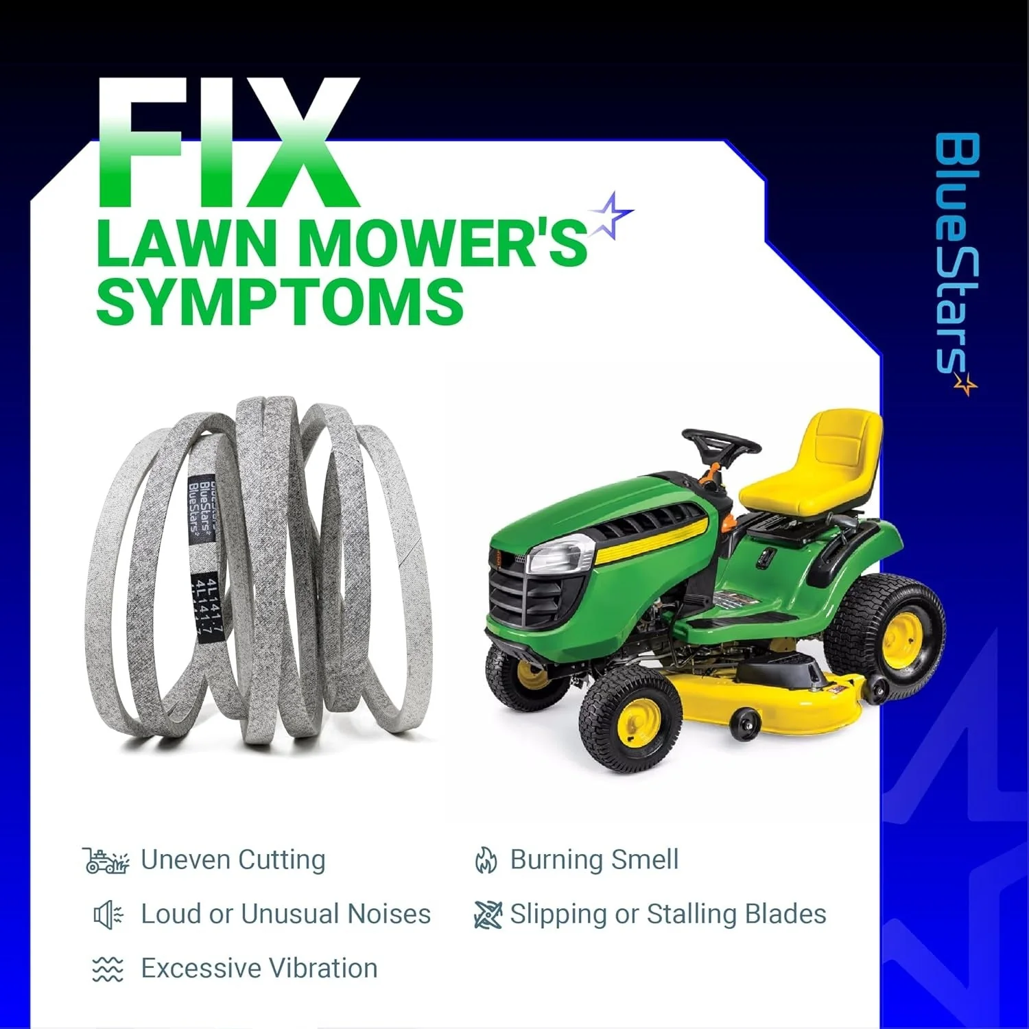 [Lifetime Warranty] Lawn Mower Deck Belt GX21833 1/2" x 141.7" - Image 6