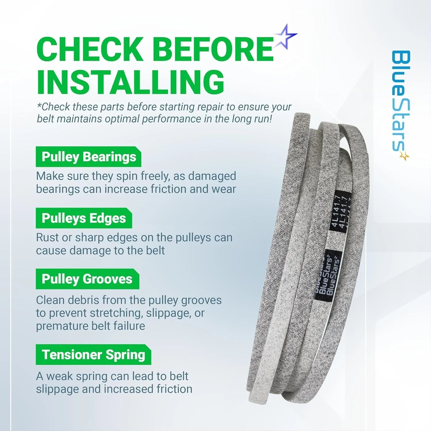 [Lifetime Warranty] Lawn Mower Deck Belt GX21833 1/2" x 141.7" - Image 7