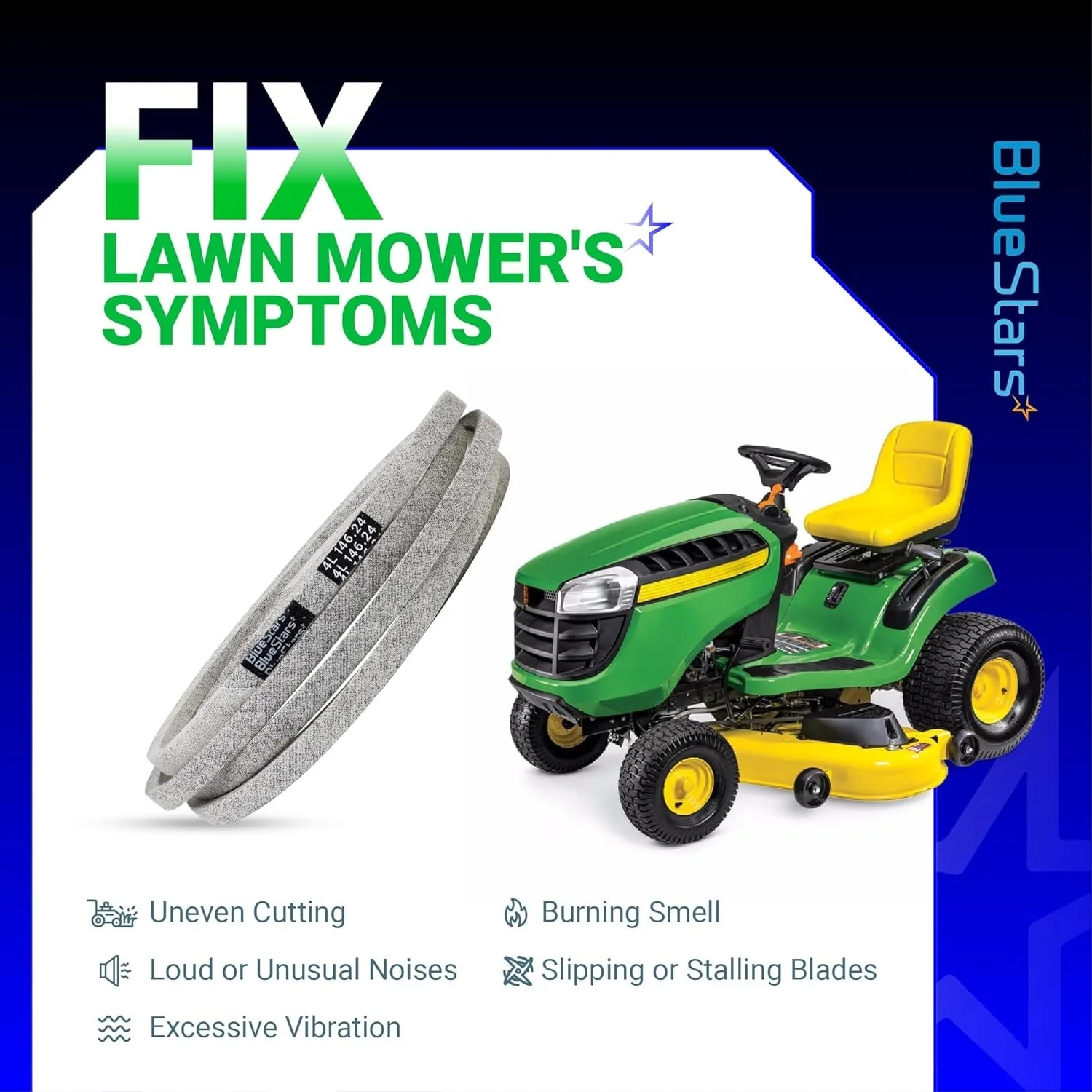 [Lifetime Warranty] M154621 Mower Belt | 1/2'' x 146 1/4'' - Image 6