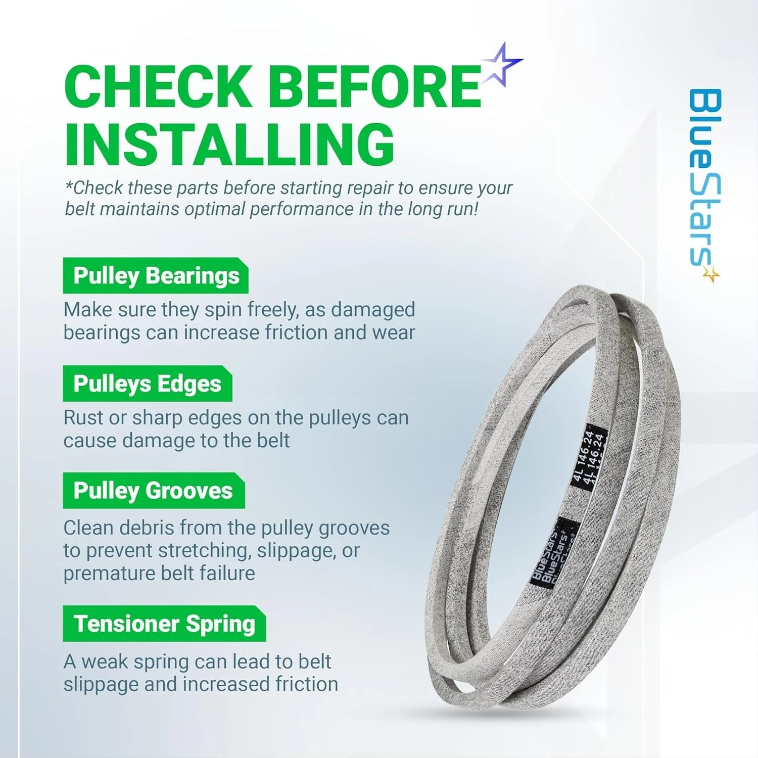 [Lifetime Warranty] M154621 Mower Belt | 1/2'' x 146 1/4'' - Image 7