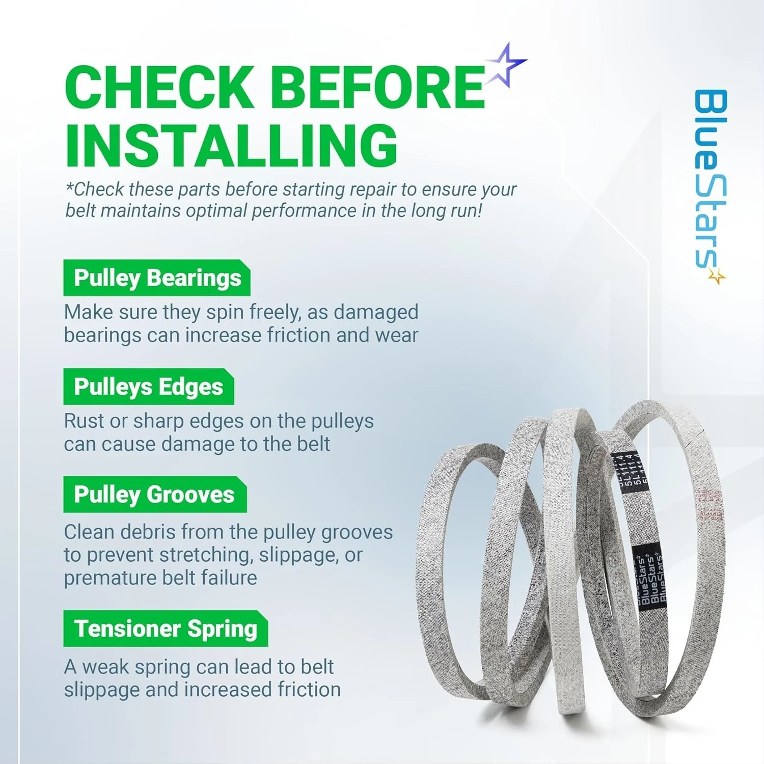 [Lifetime Warranty] Mower Deck Belt M154958 111.4" x 5/8" - Image 7