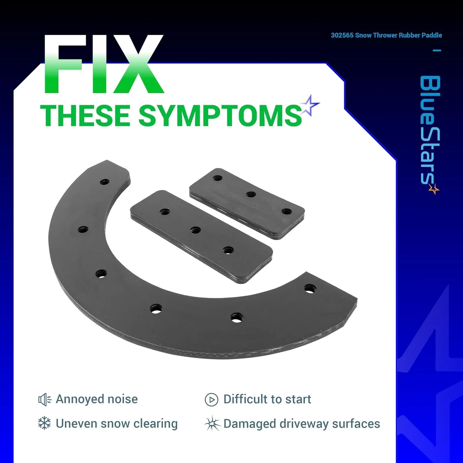 [Lifetime Warranty] Snow Thrower Rubber Paddle 302565MA - Image 5