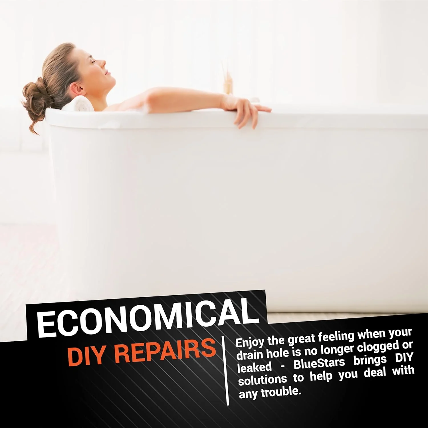 [Lifetime Warranty] Tip-Toe Tub Trim Kit Set with Two-Hole Matte Black - Image 8