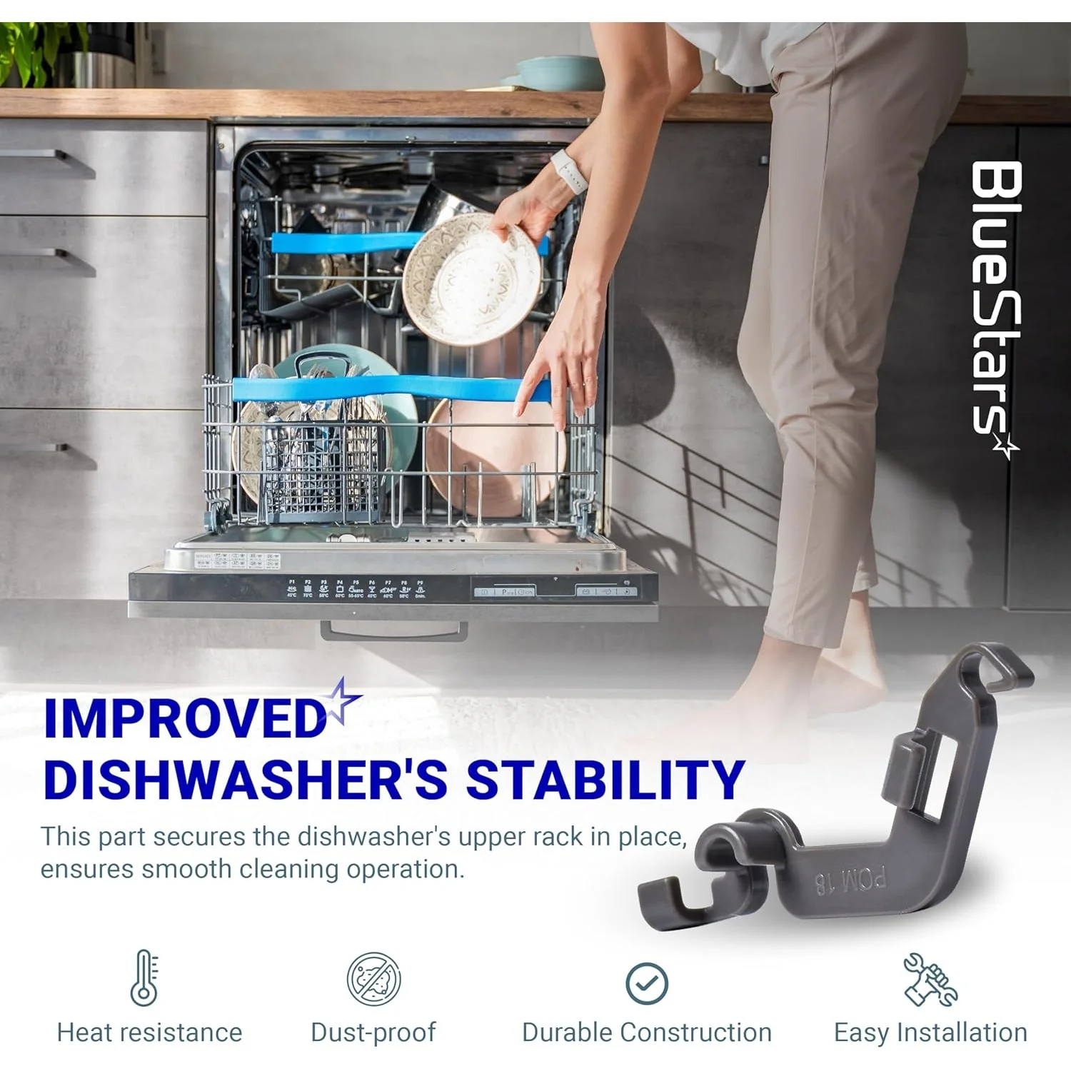 [Lifetime Warranty] W10082853 Dishwasher Tine Pivot Clip - Pack of 2 - Image 3