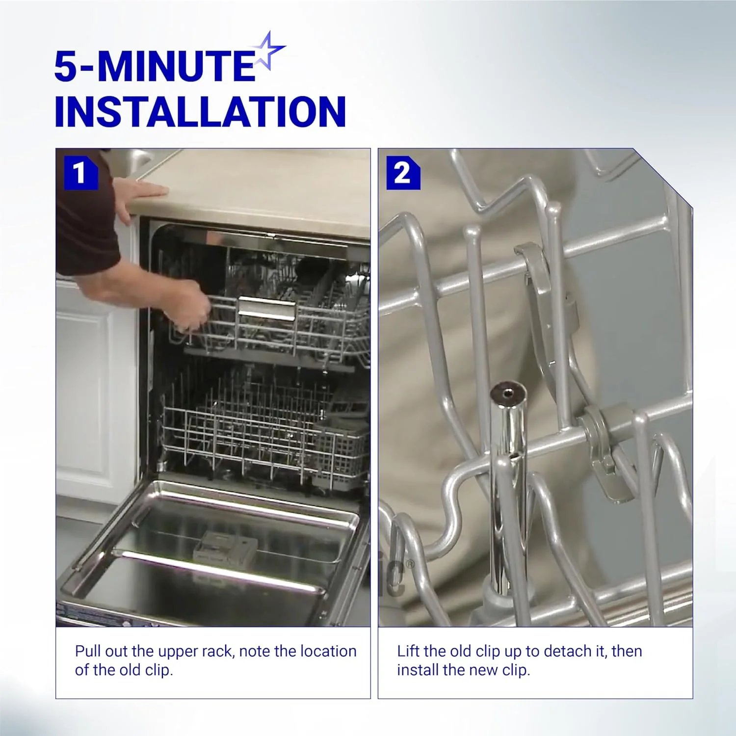 [Lifetime Warranty] W10082853 Dishwasher Tine Pivot Clip - Pack of 2 - Image 8