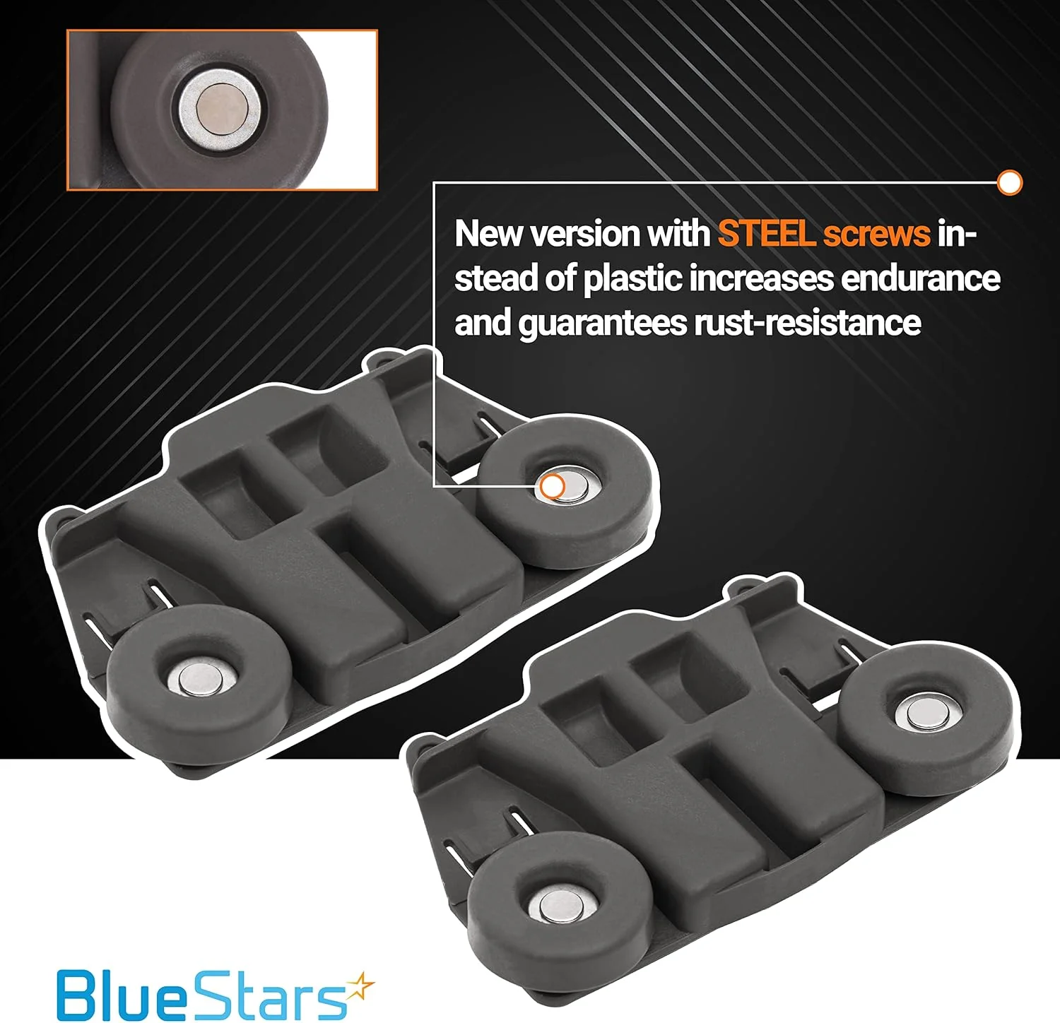 [Lifetime Warranty] W10195417 Dishwasher Lower Dish Rack Wheel - Pack of 4 - Image 6