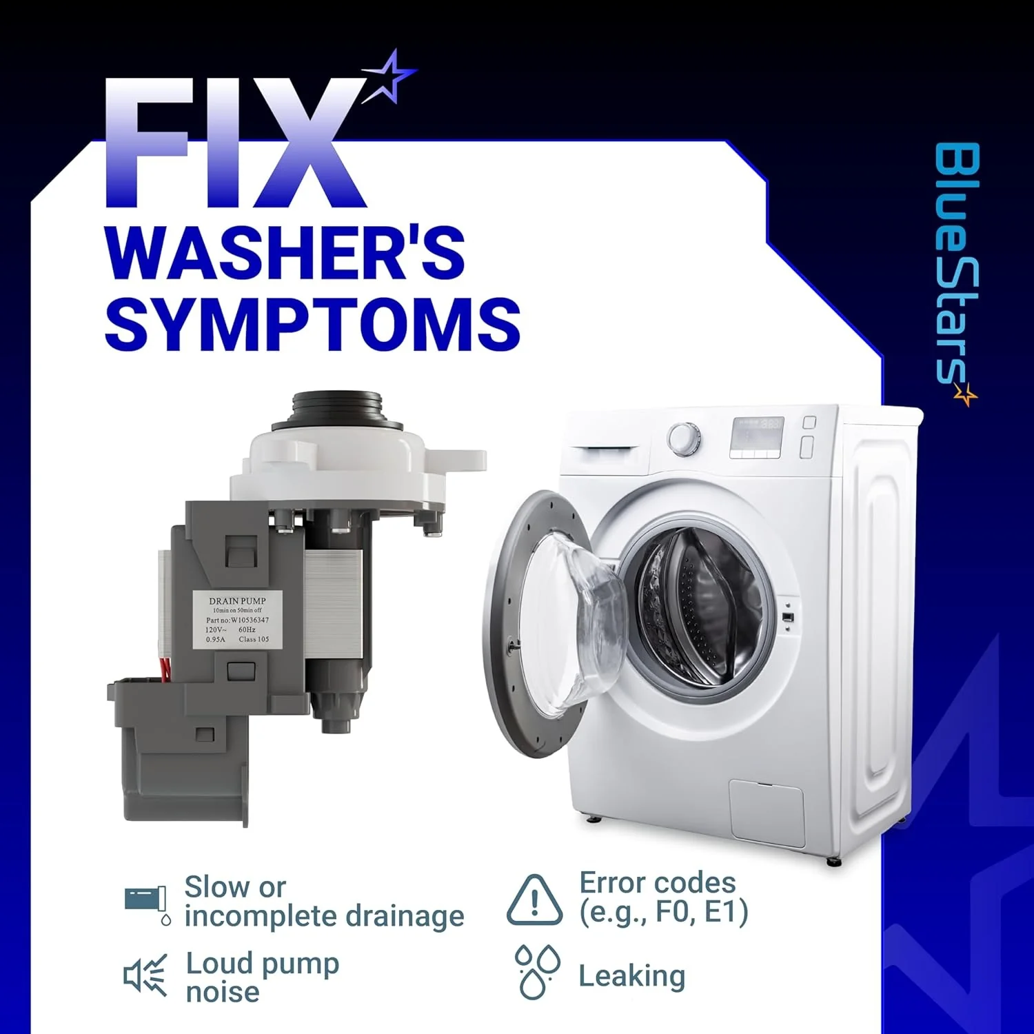 [Lifetime Warranty] W10276397 Washer Drain Pump - Image 6