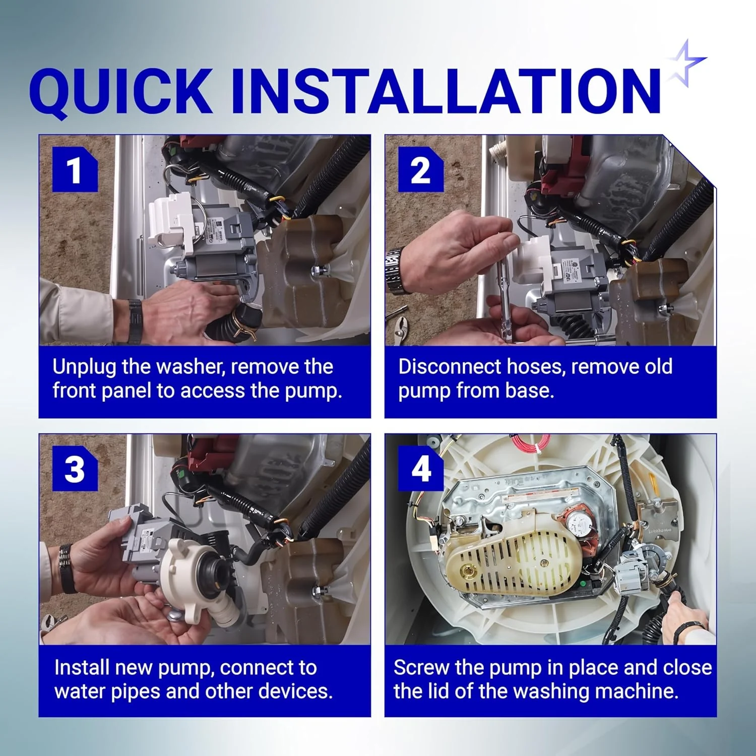 [Lifetime Warranty] W10276397 Washer Drain Pump - Image 7
