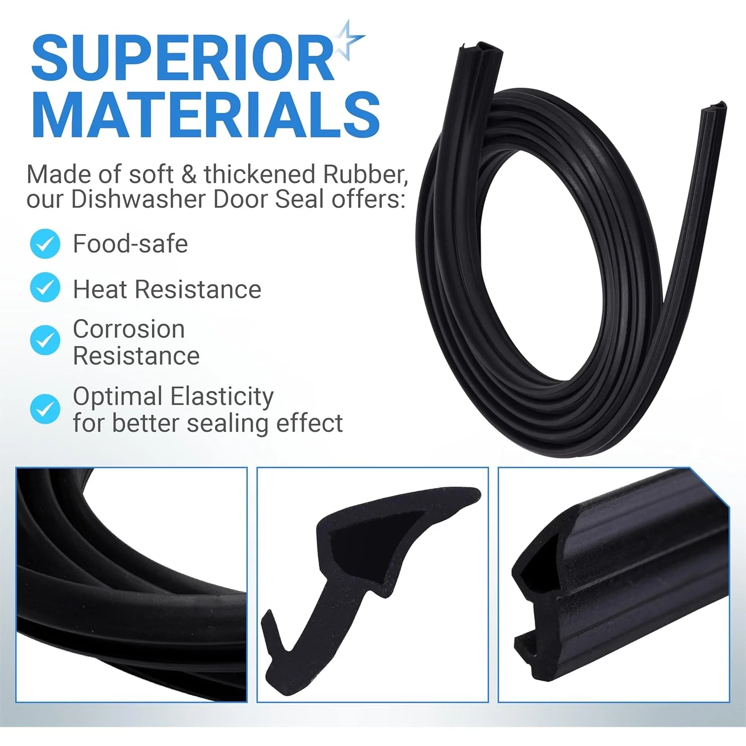 [Lifetime Warranty] W10300924 Dishwasher Door Seal Gasket - Image 5