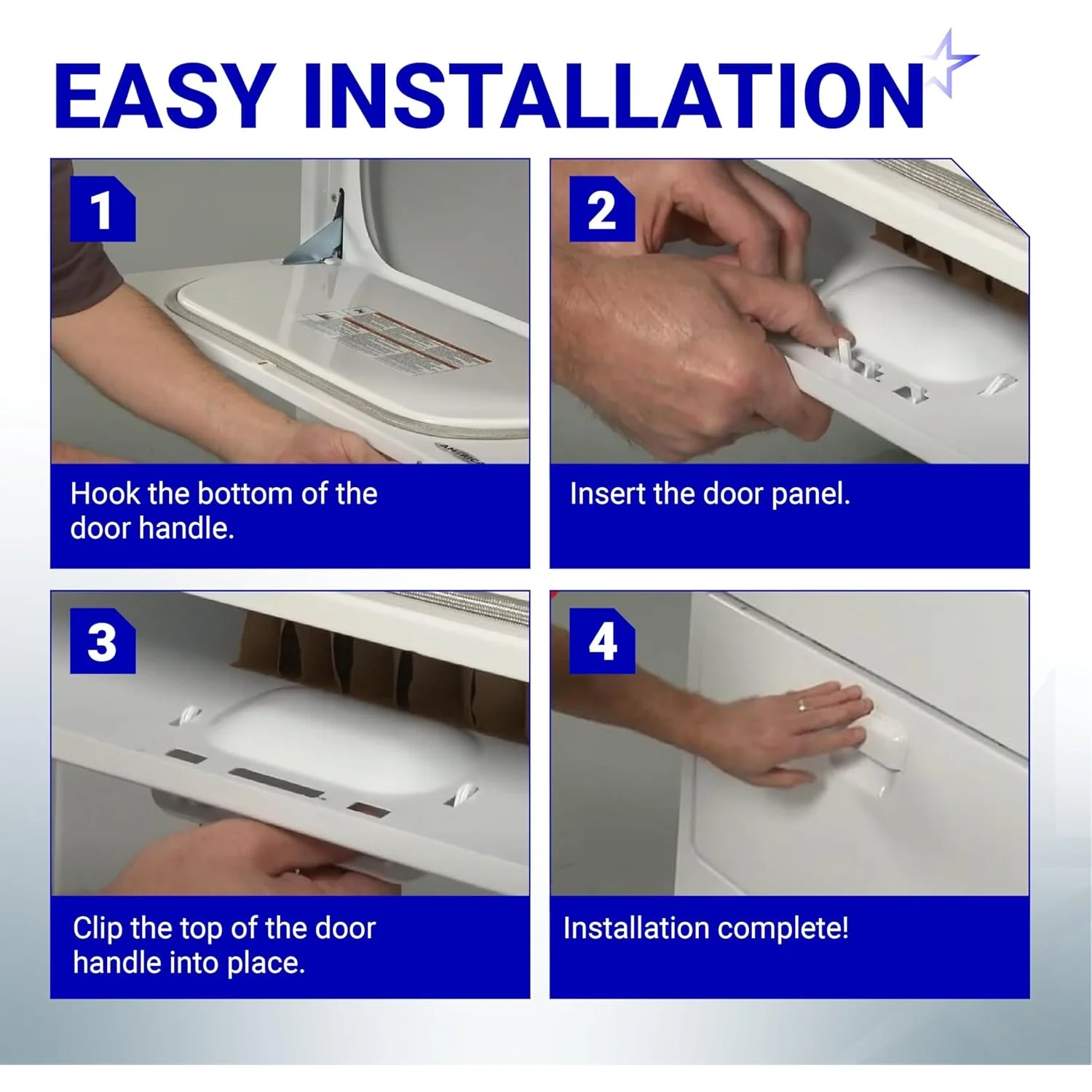 [Lifetime Warranty] W10861225 W10714516 Dryer Door Handle - Image 5