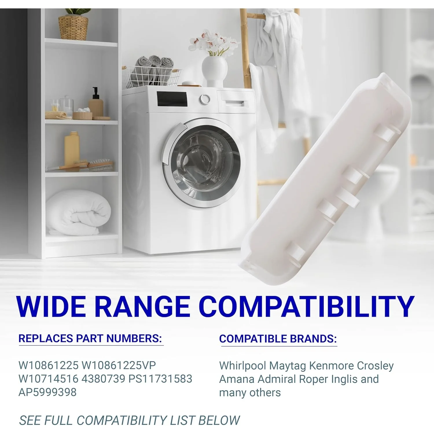 [Lifetime Warranty] W10861225 W10714516 Dryer Door Handle - Image 7