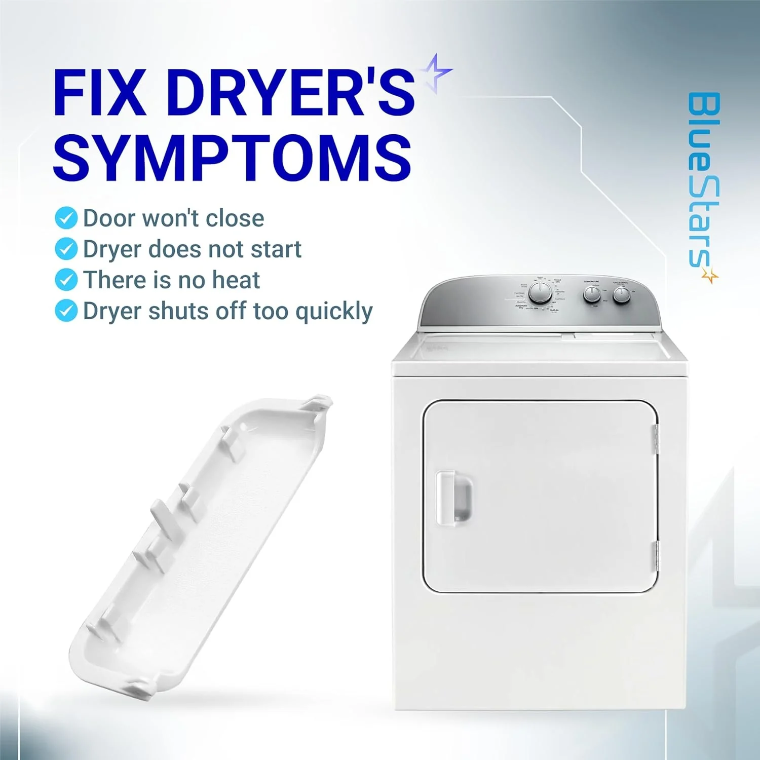 [Lifetime Warranty] W10861225 W10714516 Dryer Door Handle - Image 8