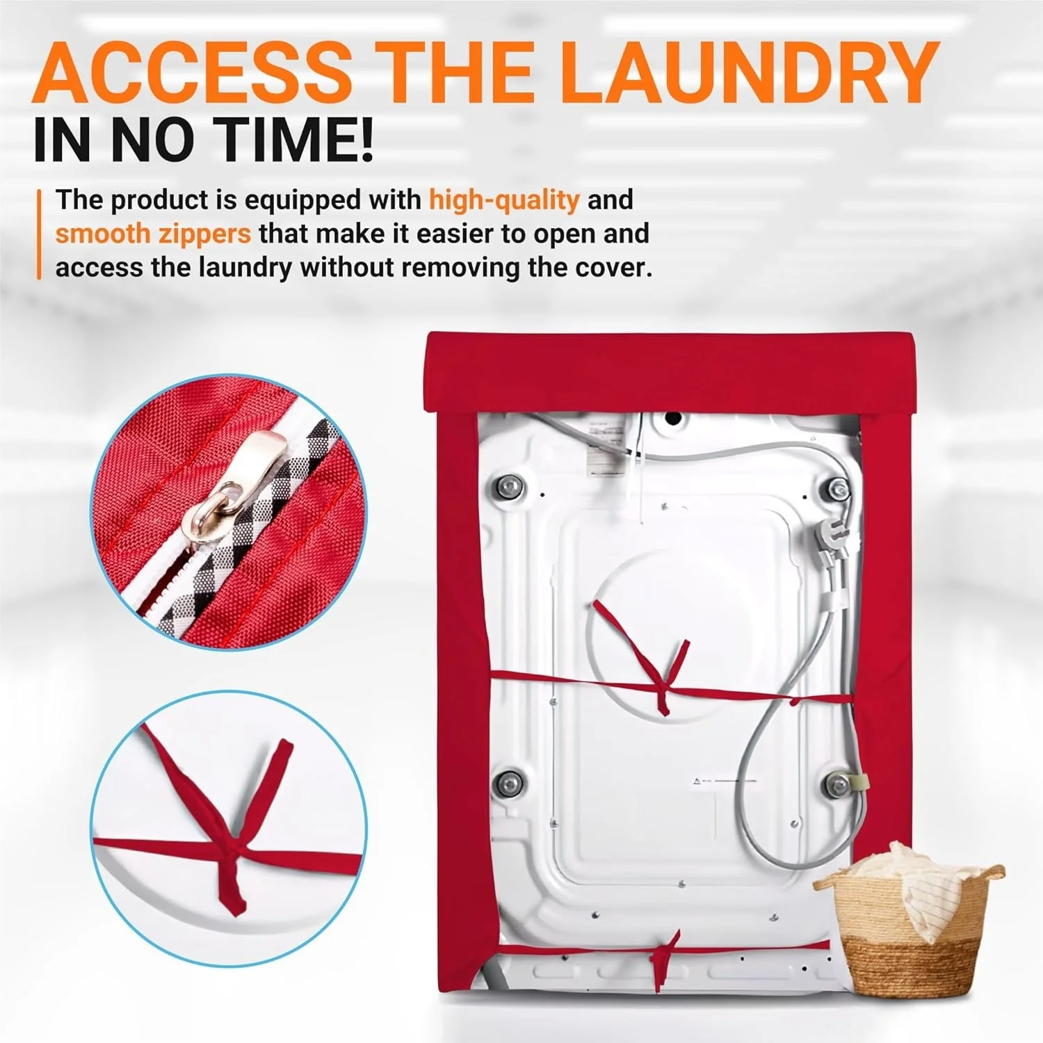 [Lifetime Warranty] Washing Machine Cover For Front-Load Washer/Dryer - Image 5