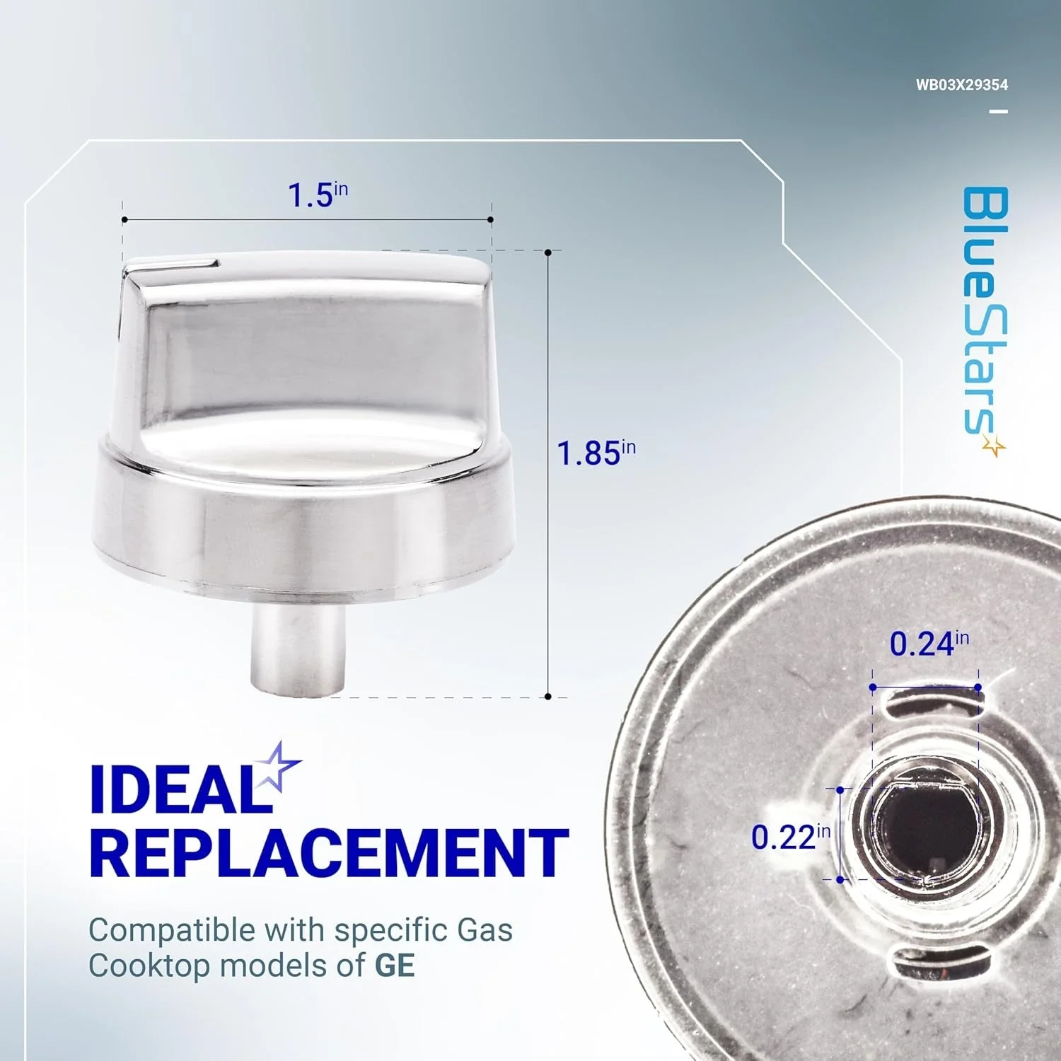 [Lifetime Warranty] WB03X29354 Gas Cooktop Knobs - Image 3
