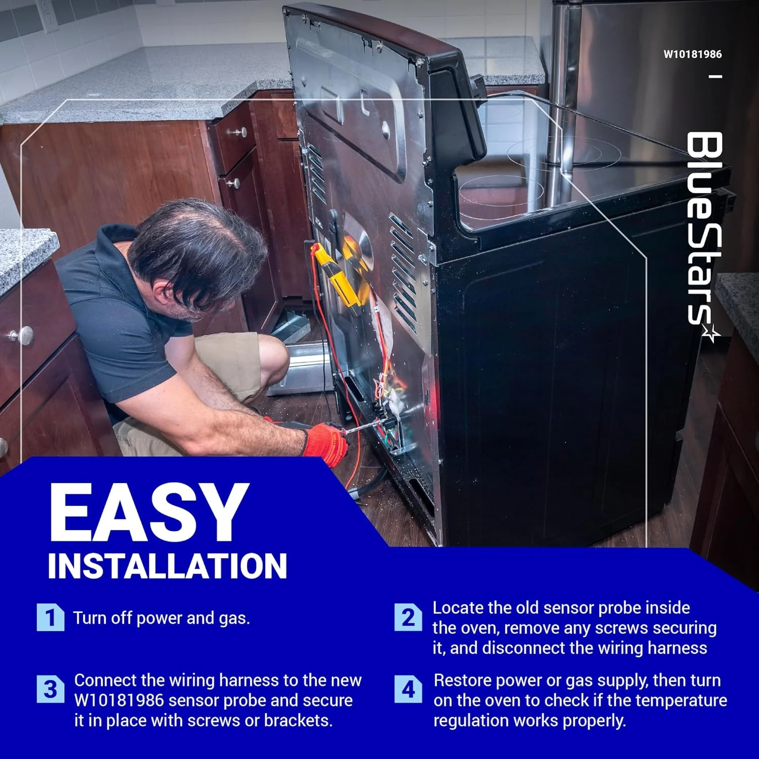 [Lifetime Warranty] WPW10181986 W10181986 Range Oven Sensor - Image 3