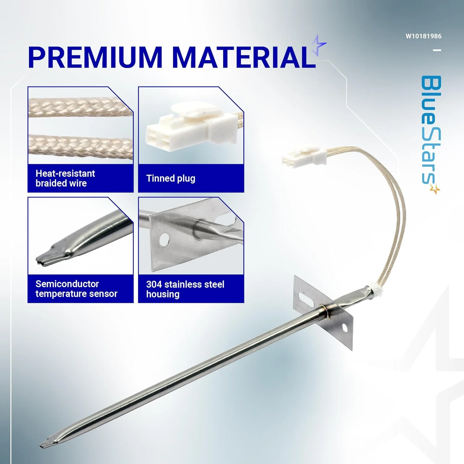 [Lifetime Warranty] WPW10181986 W10181986 Range Oven Sensor - Image 4