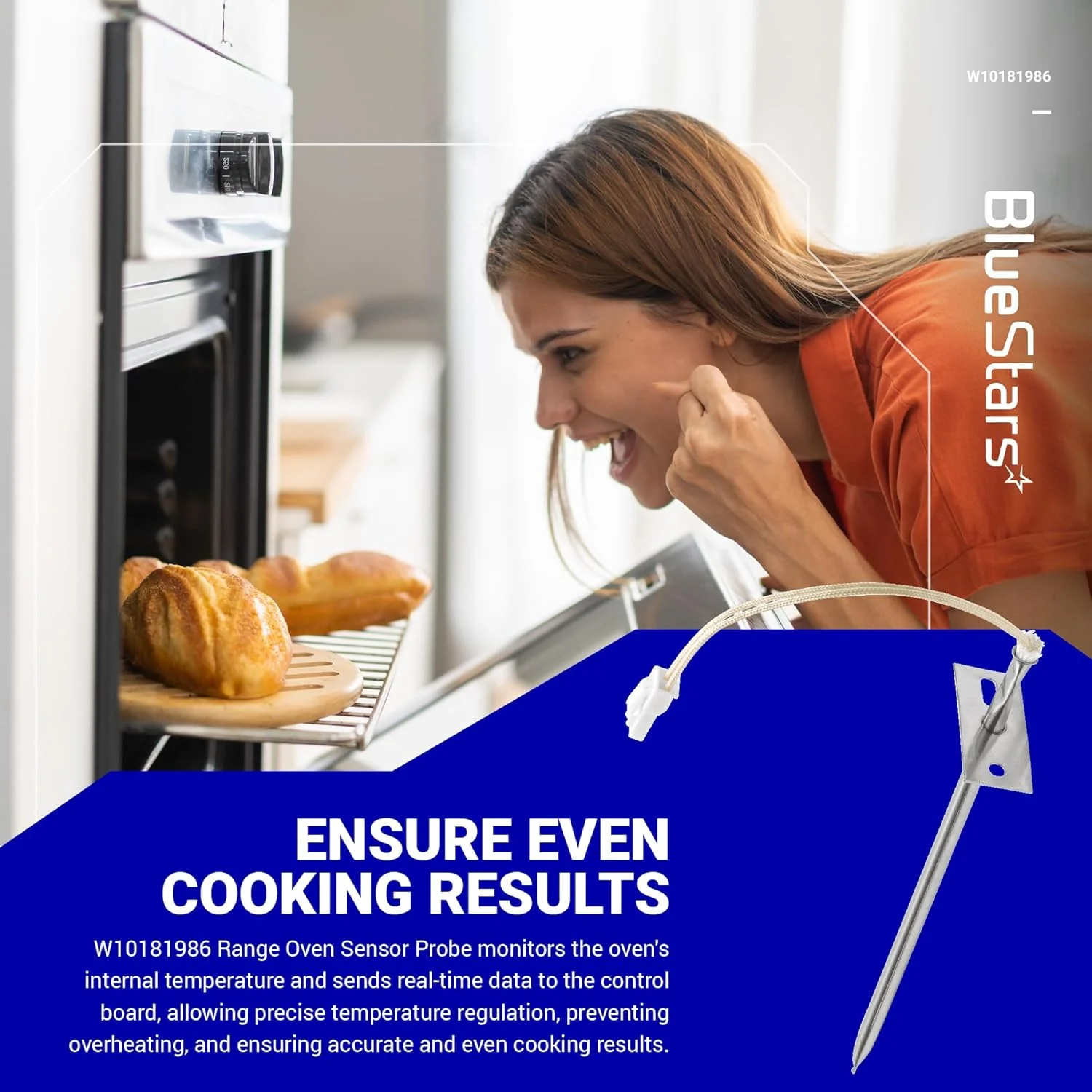 [Lifetime Warranty] WPW10181986 W10181986 Range Oven Sensor - Image 5