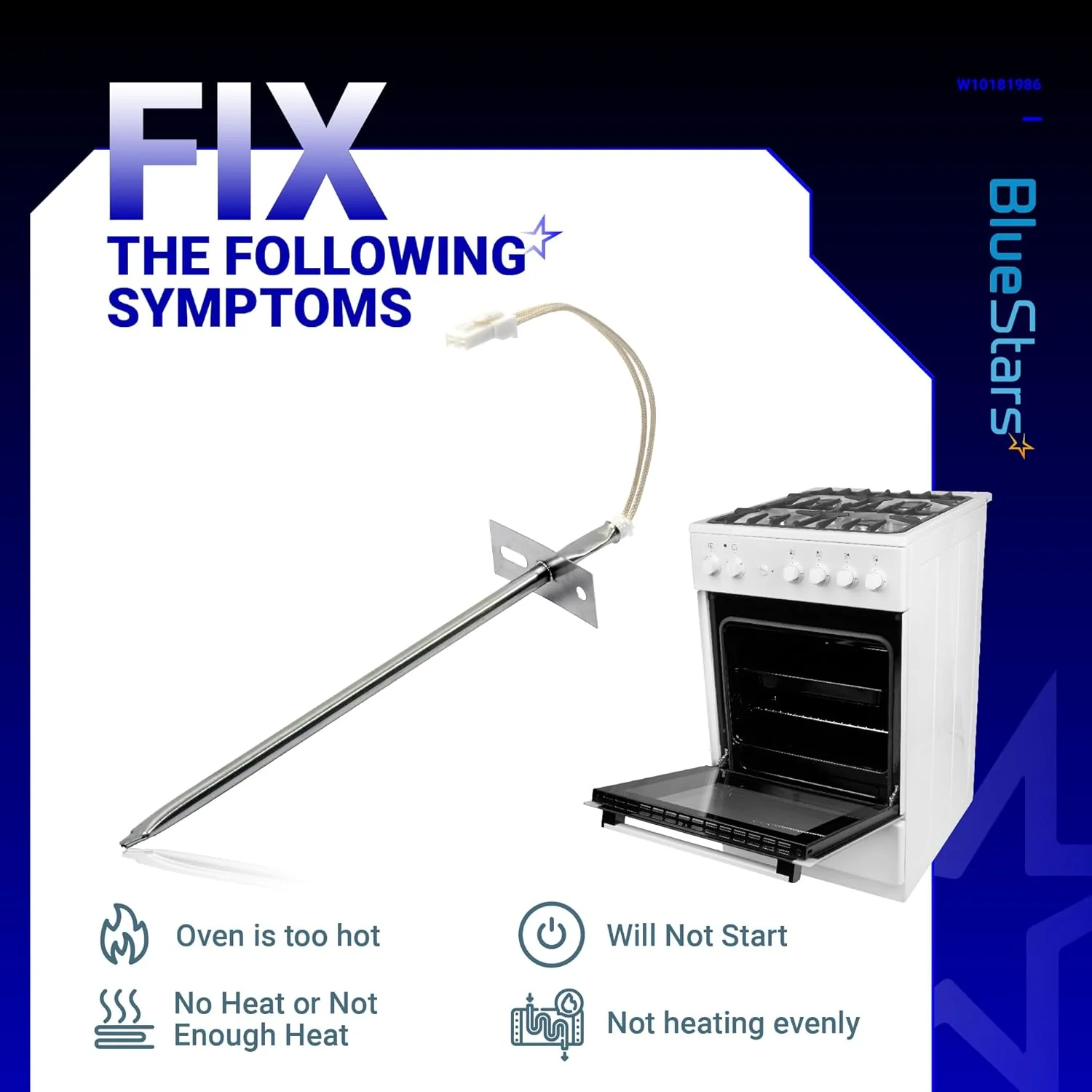 [Lifetime Warranty] WPW10181986 W10181986 Range Oven Sensor - Image 6