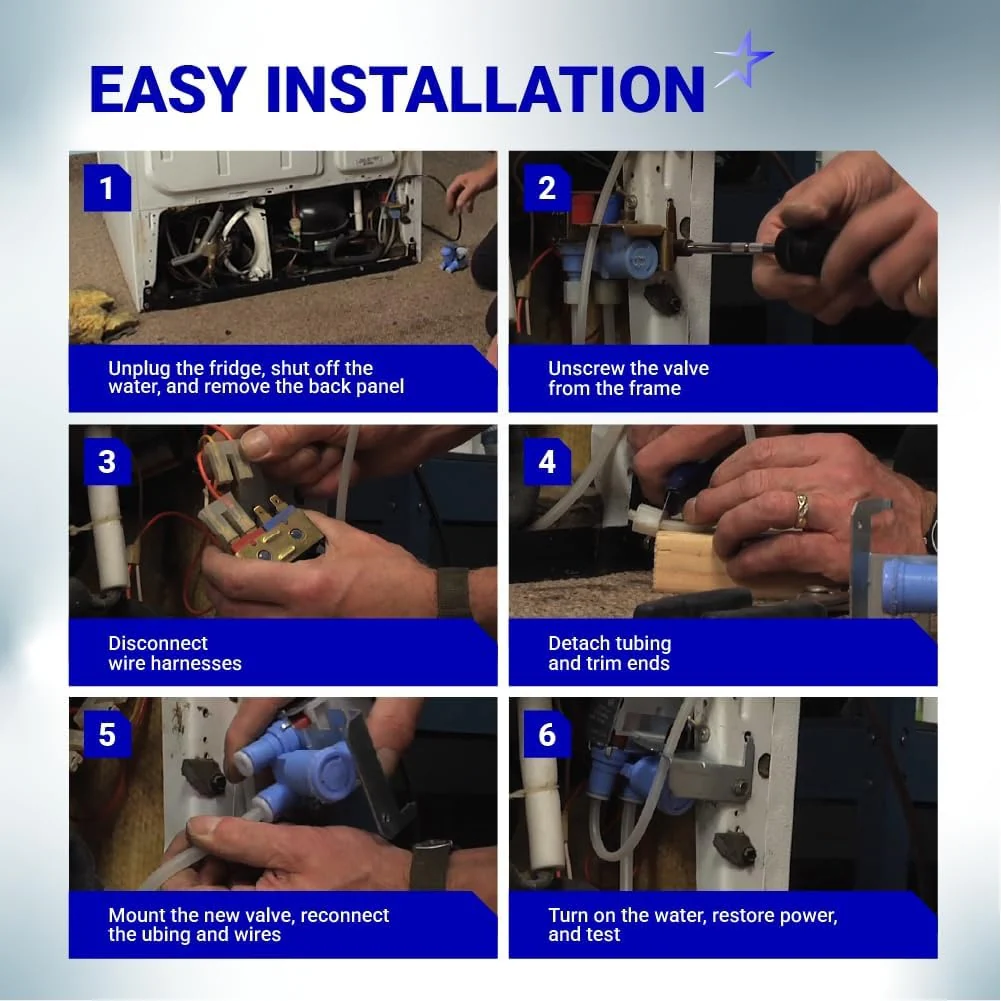 [Lifetime Warranty] WR57X10051 Refrigerator Dual Inlet Water Valve - Image 6