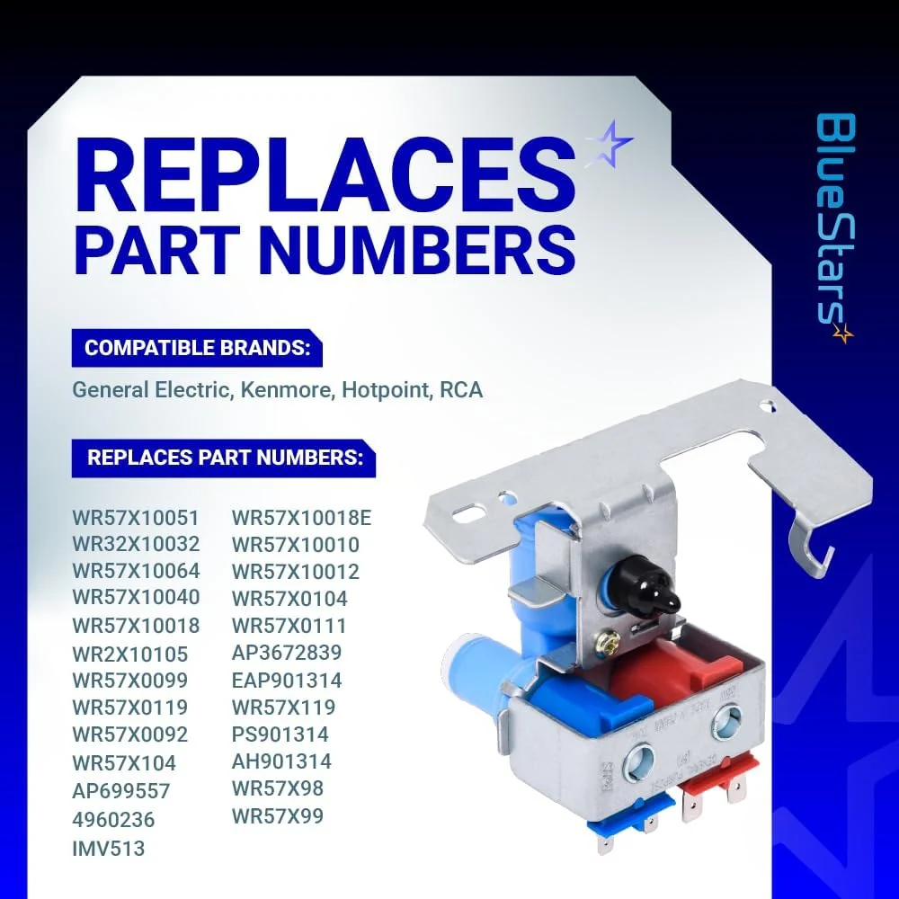 [Lifetime Warranty] WR57X10051 Refrigerator Dual Inlet Water Valve - Image 7