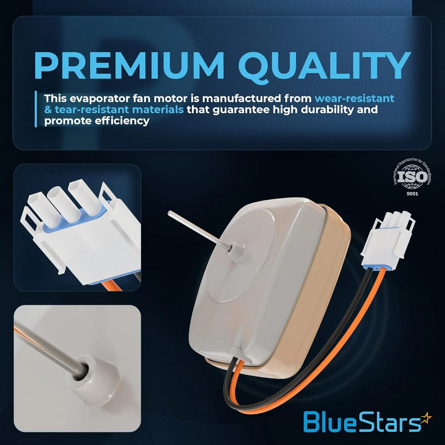 [Lifetime Warranty] WR60X10141 Refrigerator Evaporator Fan Motor - Image 3